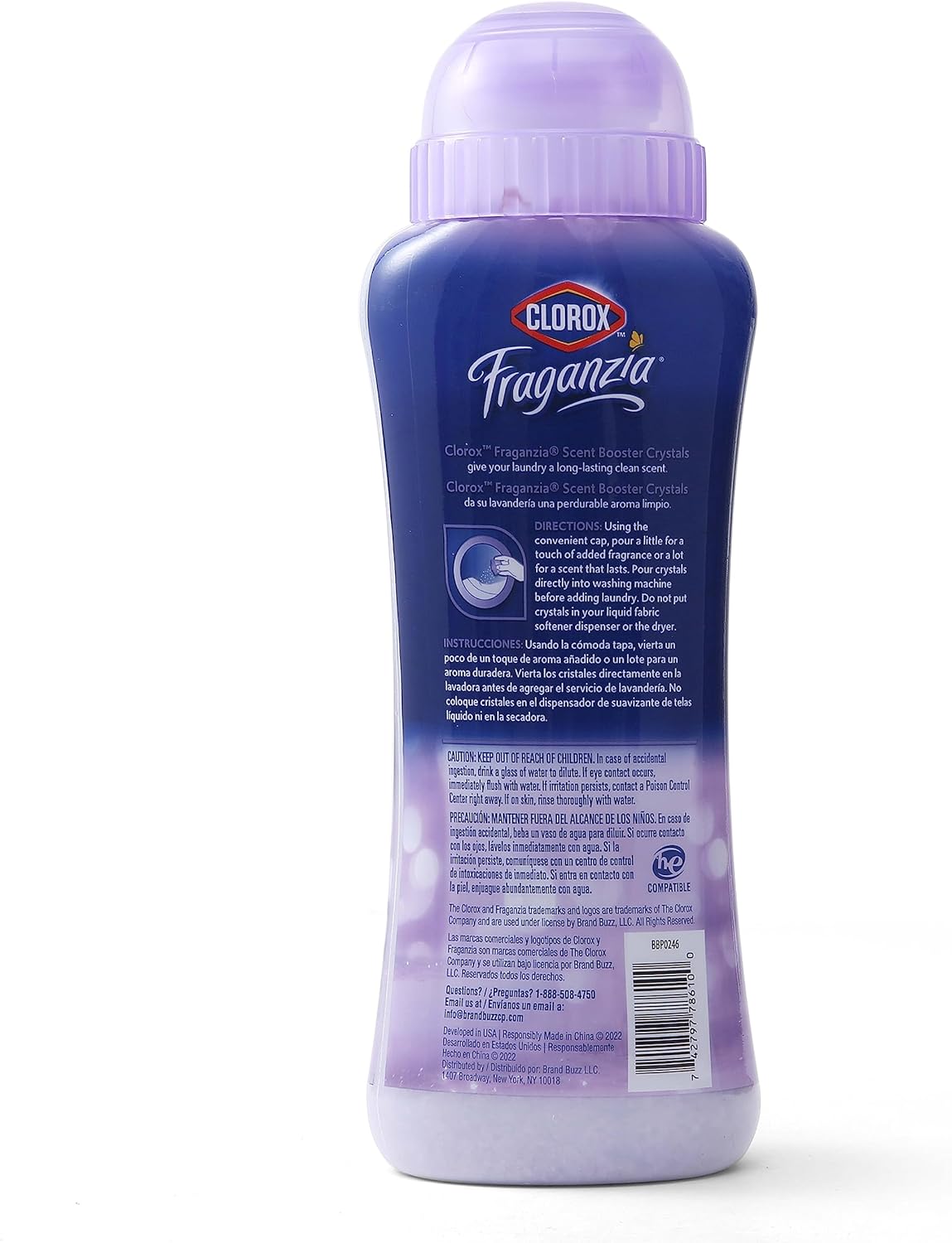 Clorox Fraganzia In-Wash Scent Booster Crystals in Ocean Scent, 18 Oz Twin Pack | Laundry Scent Booster Crystals | In-wash Scent Booster for Fresh Laundry in Ocean Scent 18 Ounce Twin Pack, 36oz