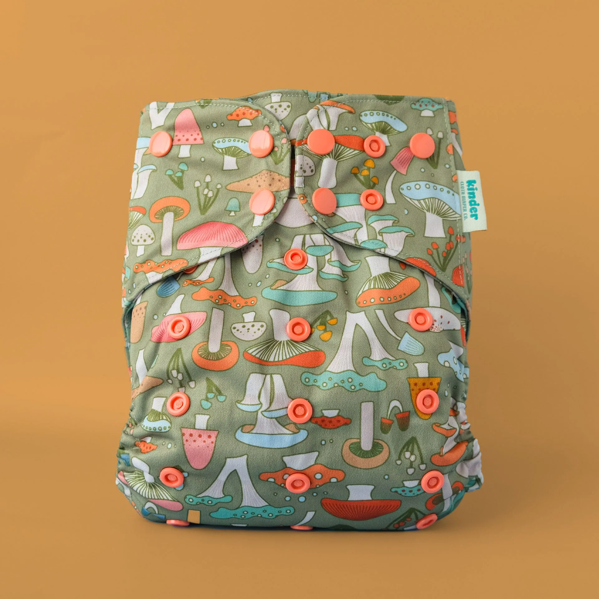 Kinder Cloth Diaper Co. Patterned Pocket Cloth Diaper with Athletic Wicking Jersey