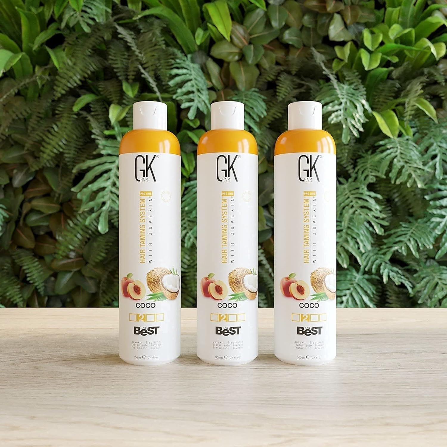 GK HAIR Global Keratin The Best (3.4 Fl Oz/100ml) Smoothing Keratin Hair Treatment - Professional Brazilian Complex Blowout Straightening For Silky Smooth & Frizz Free Hair