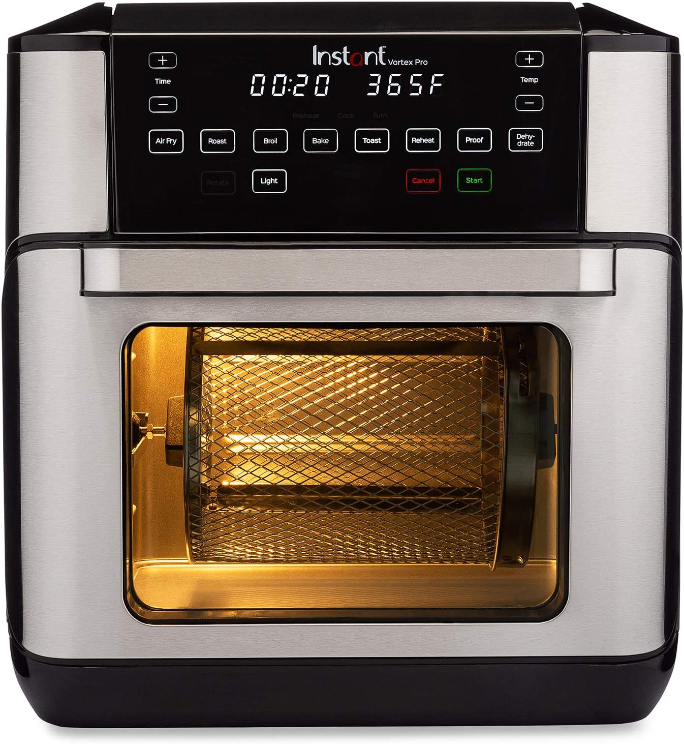 Omni Pro 19 QT/18L Air Fryer Toaster Oven Combo, From the Makers of Pot, 14-in-1 Functions, Fits a 12