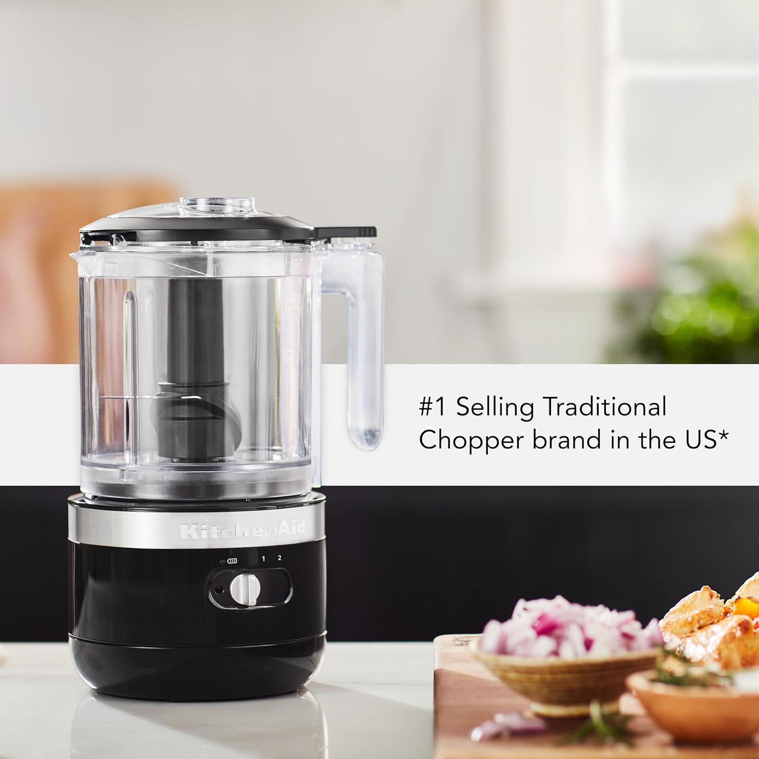 KitchenAid 5 Cup Food Chopper - KFC0516, Empire Red