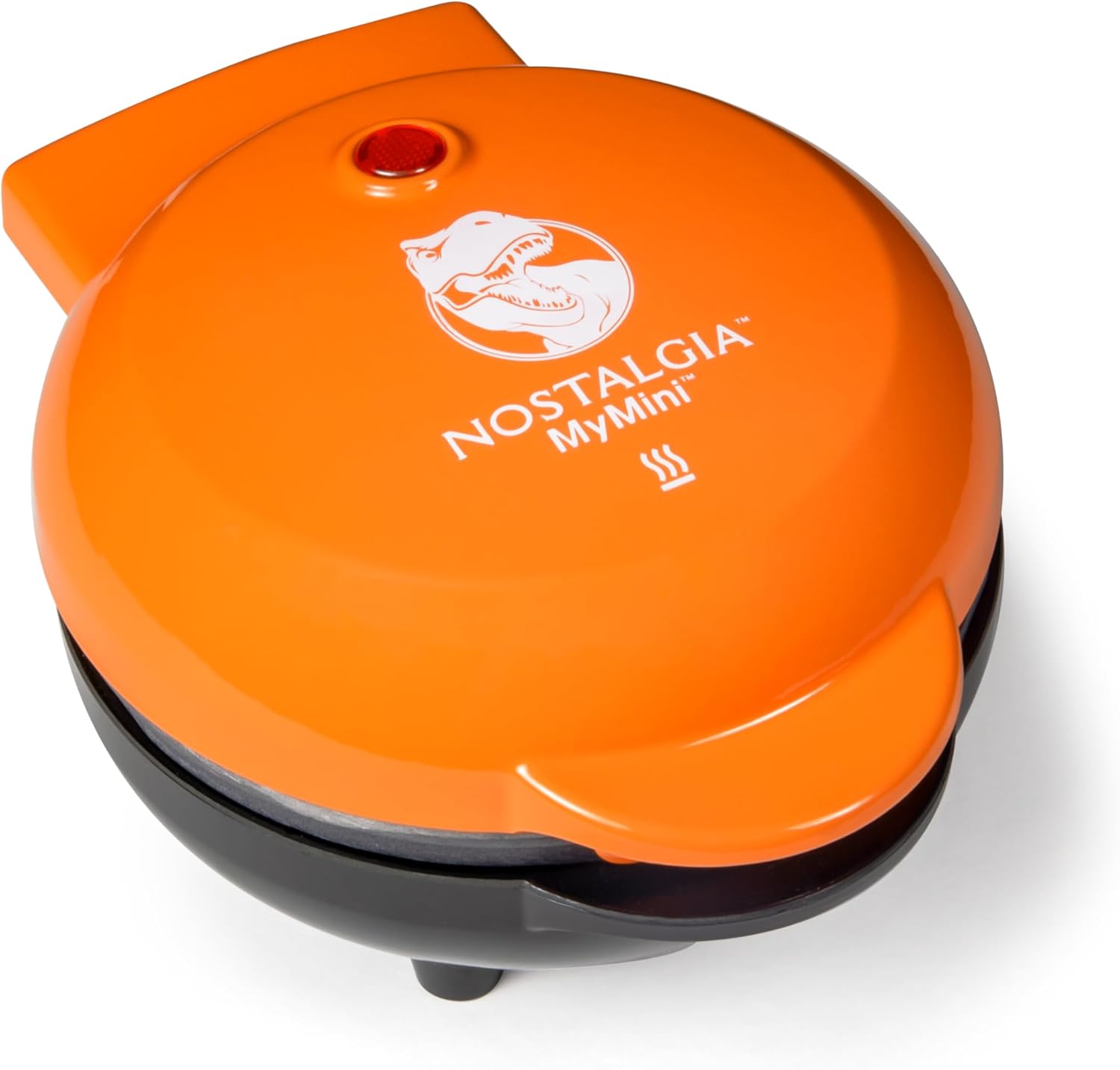 Nostalgia MyMini Cars and Trucks Shape Electric Waffle Maker, 5-Inch Non-Stick Griddle for Waffles, Hash Browns, Eggs, and More, Yellow