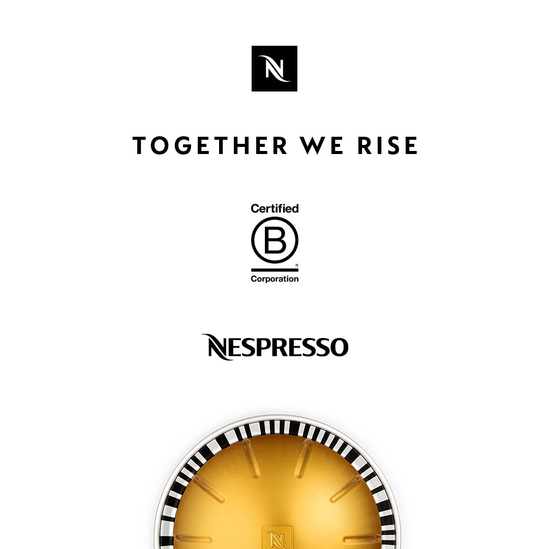 Nespresso Capsules Vertuo, Double Espresso Chiaro, Medium Roast Espresso Coffee, 30-Count Coffee Pods, Brews 2.7oz.