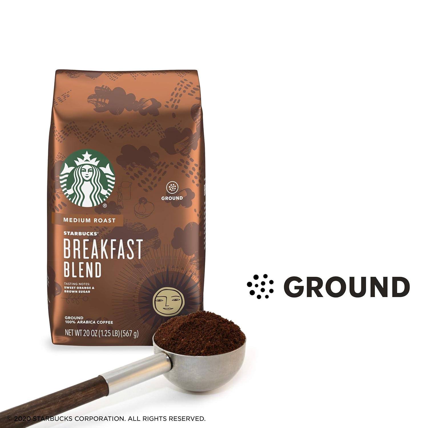 Starbucks Ground Coffee, Medium Roast Coffee, Pike Place Roast, 100% Arabica, 1 Bag (28 Oz)
