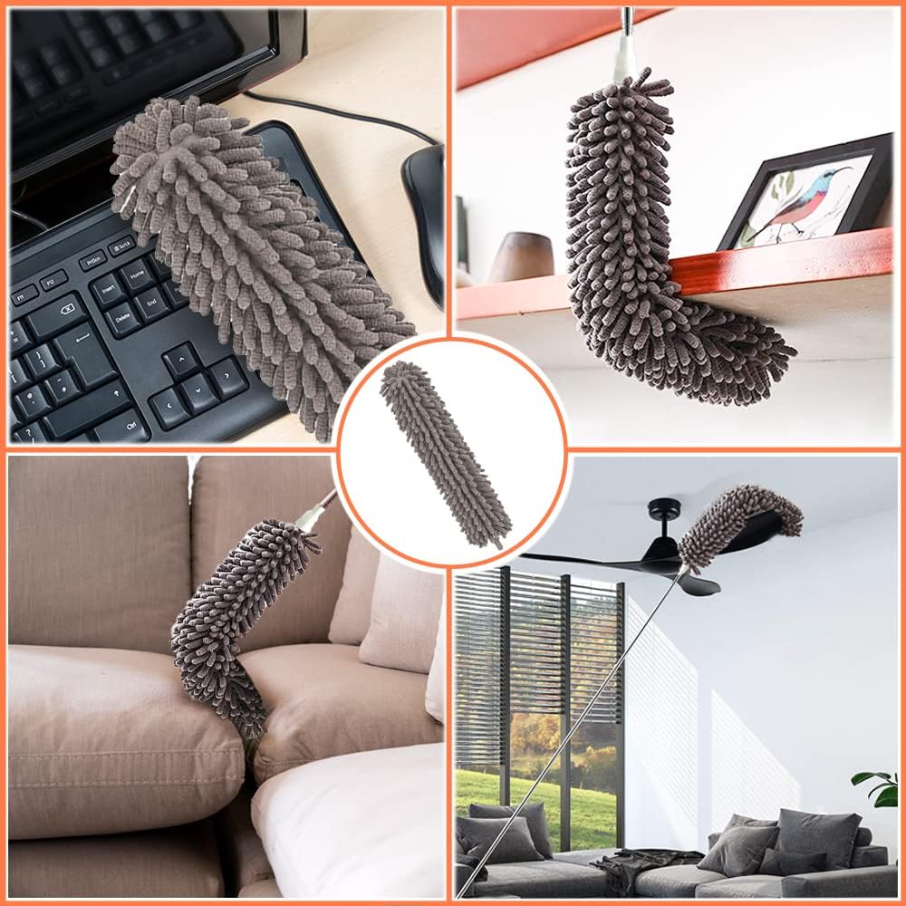 Microfibre Duster for high Ceilings, Duster for Cleaning Fan Cobweb, 100