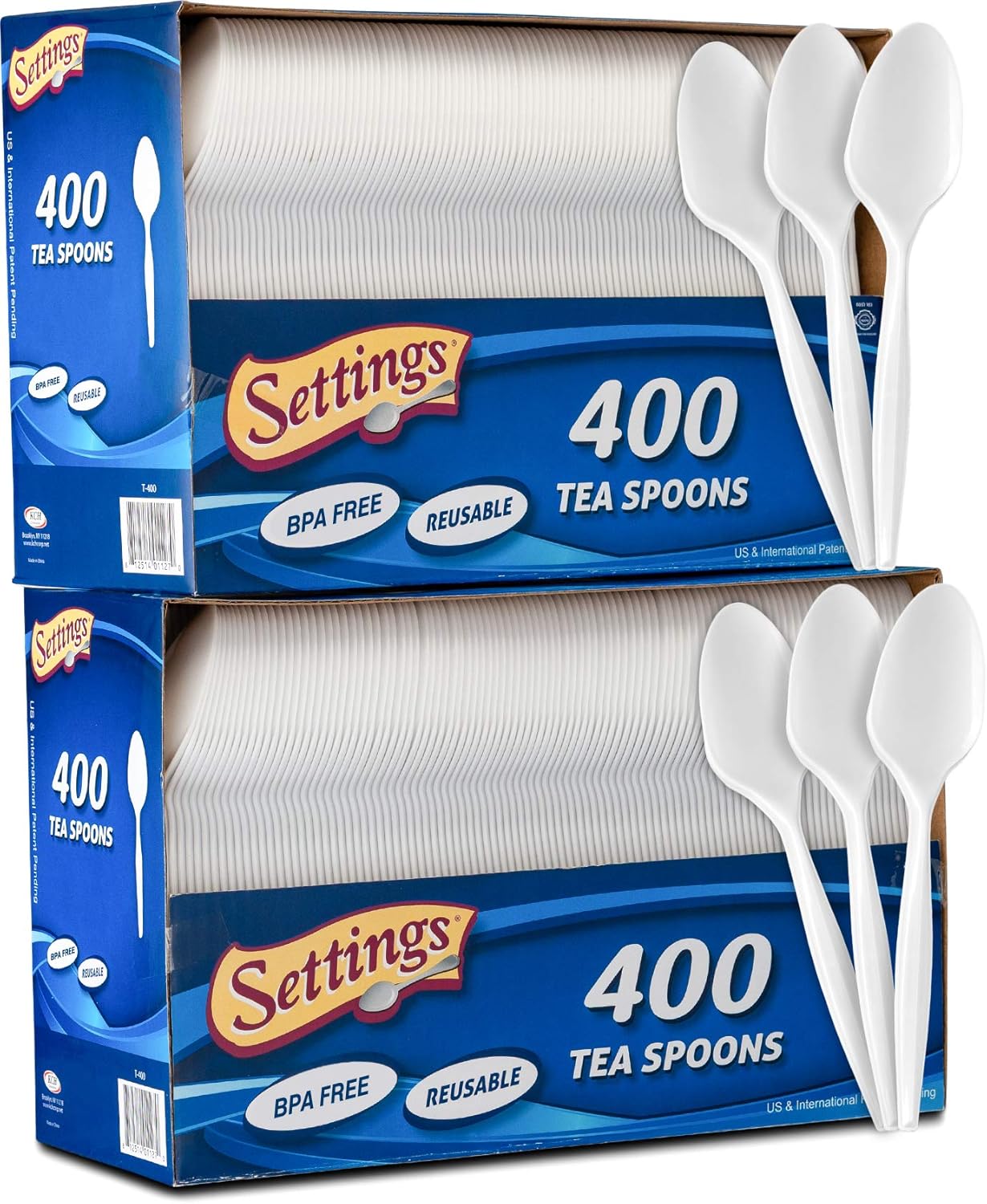 [400 Count] Settings Plastic White Forks, Practical Disposable Cutlery, Great for Thanksgiving Home, Office, School, Party, Picnics, Restaurant, Take-Out Fast Food, Outdoor Events, Or Every Day Use,