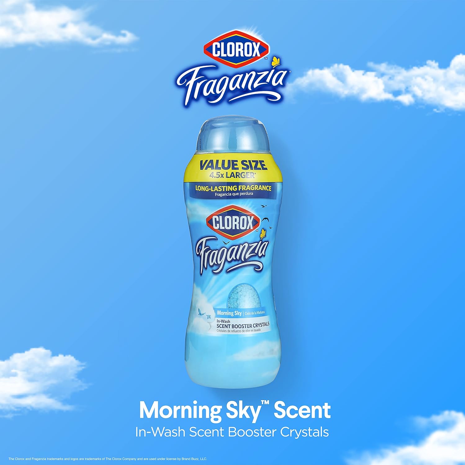Clorox Fraganzia In-Wash Scent Booster Crystals in Ocean Scent, 18 Oz Twin Pack | Laundry Scent Booster Crystals | In-wash Scent Booster for Fresh Laundry in Ocean Scent 18 Ounce Twin Pack, 36oz