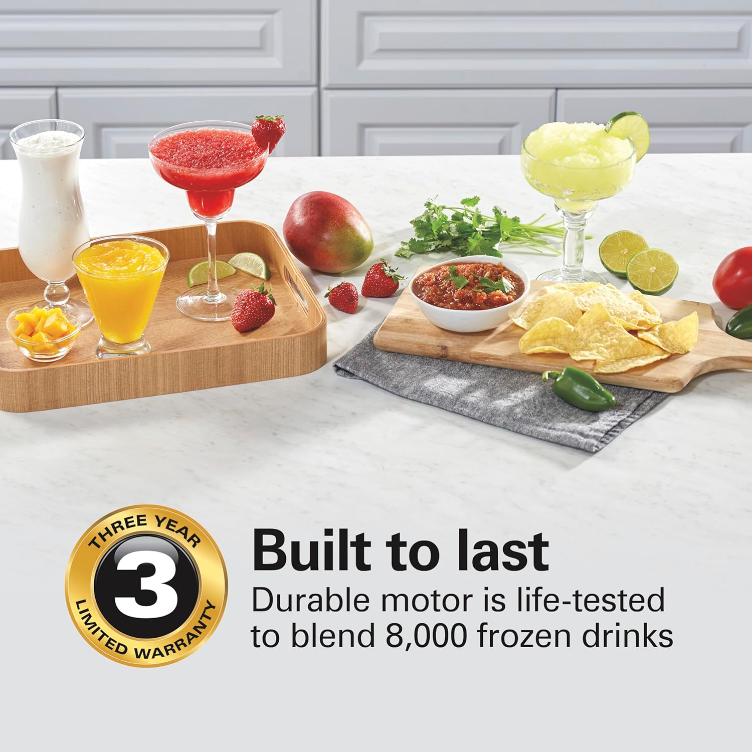 Hamilton Beach Wave Crusher Blender For Shakes and Smoothies With 40 Oz Glass Jar and 14 Functions, Ice Sabre Blades & 700 Watts for Consistently Smooth Results, Black + Stainless Steel (54221)