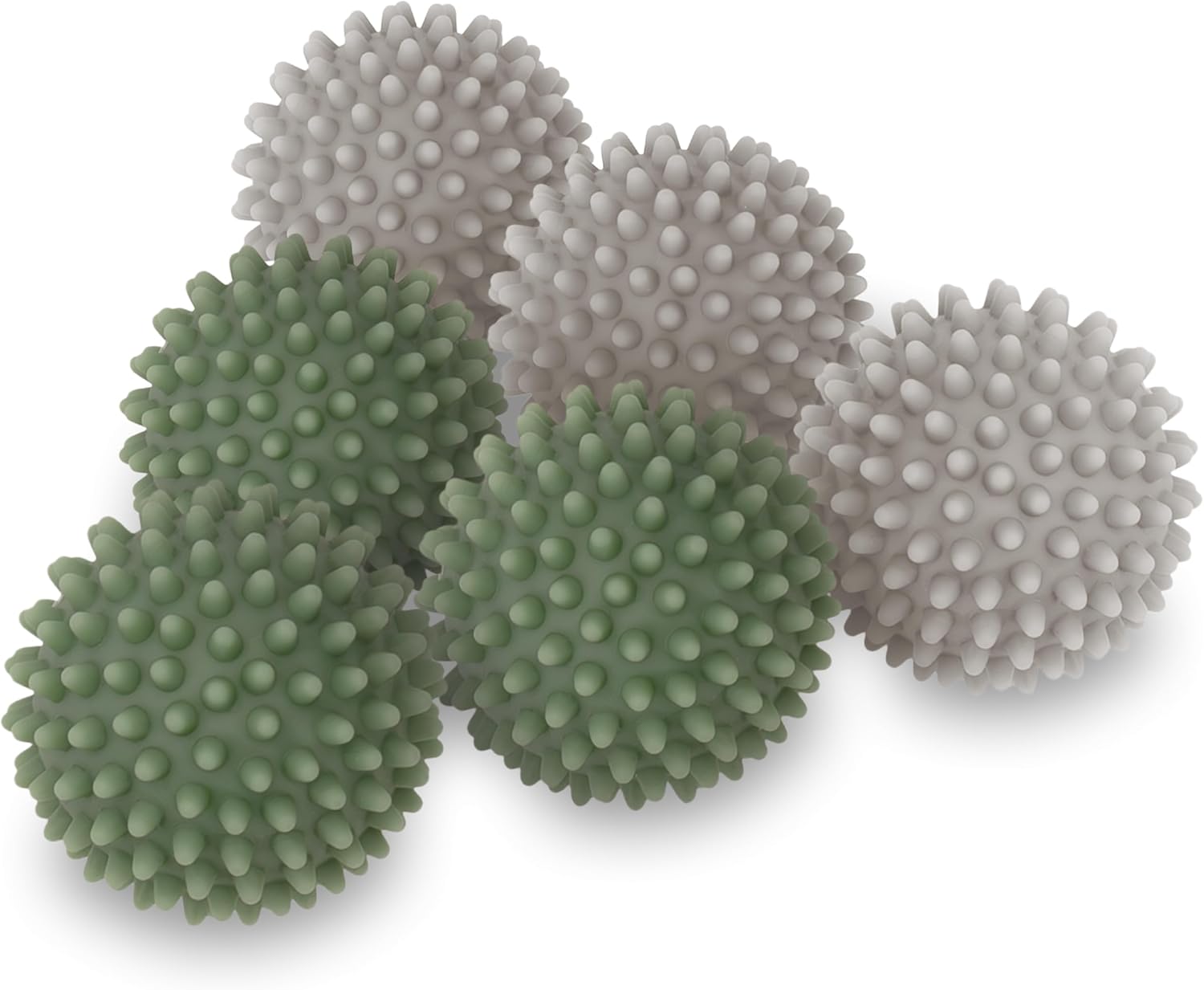 S&T INC. Reusable Dryer Balls, Fabric Softener for Laundry, Blue, 2.5 in, 6 Pack