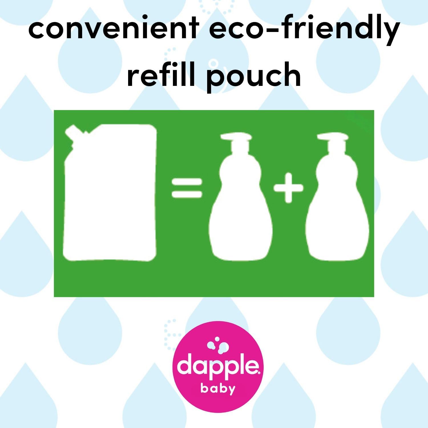 Dapple Baby Bottle Soap, Hypoallergenic Dish Soap for Baby Bottles, Powered by Plants, 1 Pump Included, Packaging May Vary, Fragrance Free, 16.9 Fl Oz (Pack of 3)