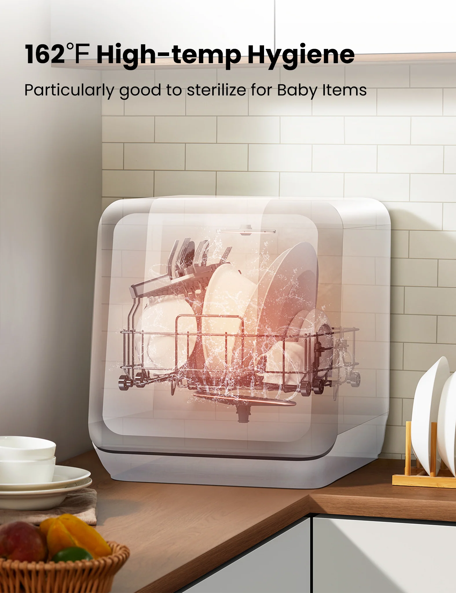 6L Countertop Dishwasher