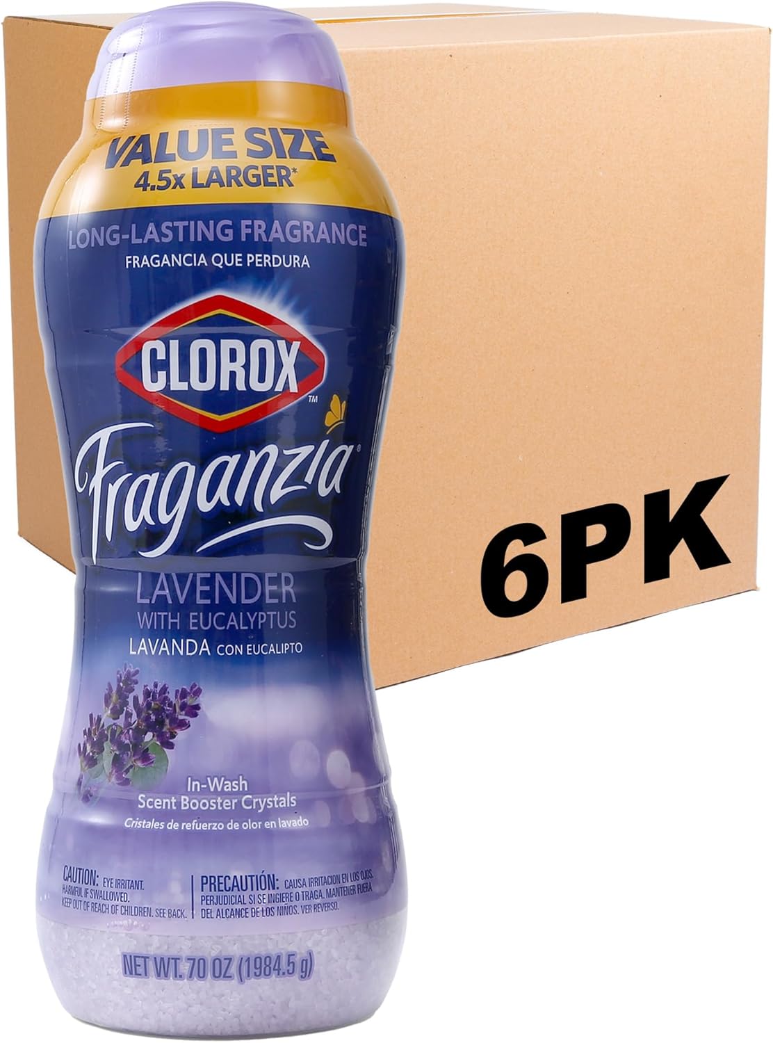Clorox Fraganzia In-Wash Scent Booster Crystals in Ocean Scent, 18 Oz Twin Pack | Laundry Scent Booster Crystals | In-wash Scent Booster for Fresh Laundry in Ocean Scent 18 Ounce Twin Pack, 36oz