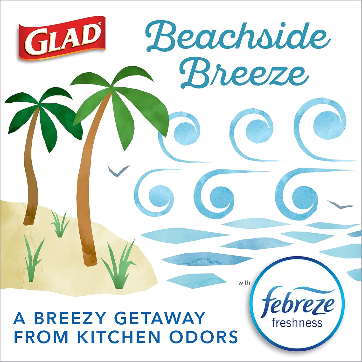 Glad ForceFlex MaxStrength with Clorox Trash Bags, 13 Gal, Lemon Fresh Bleach, 90 Ct, Pack May Vary