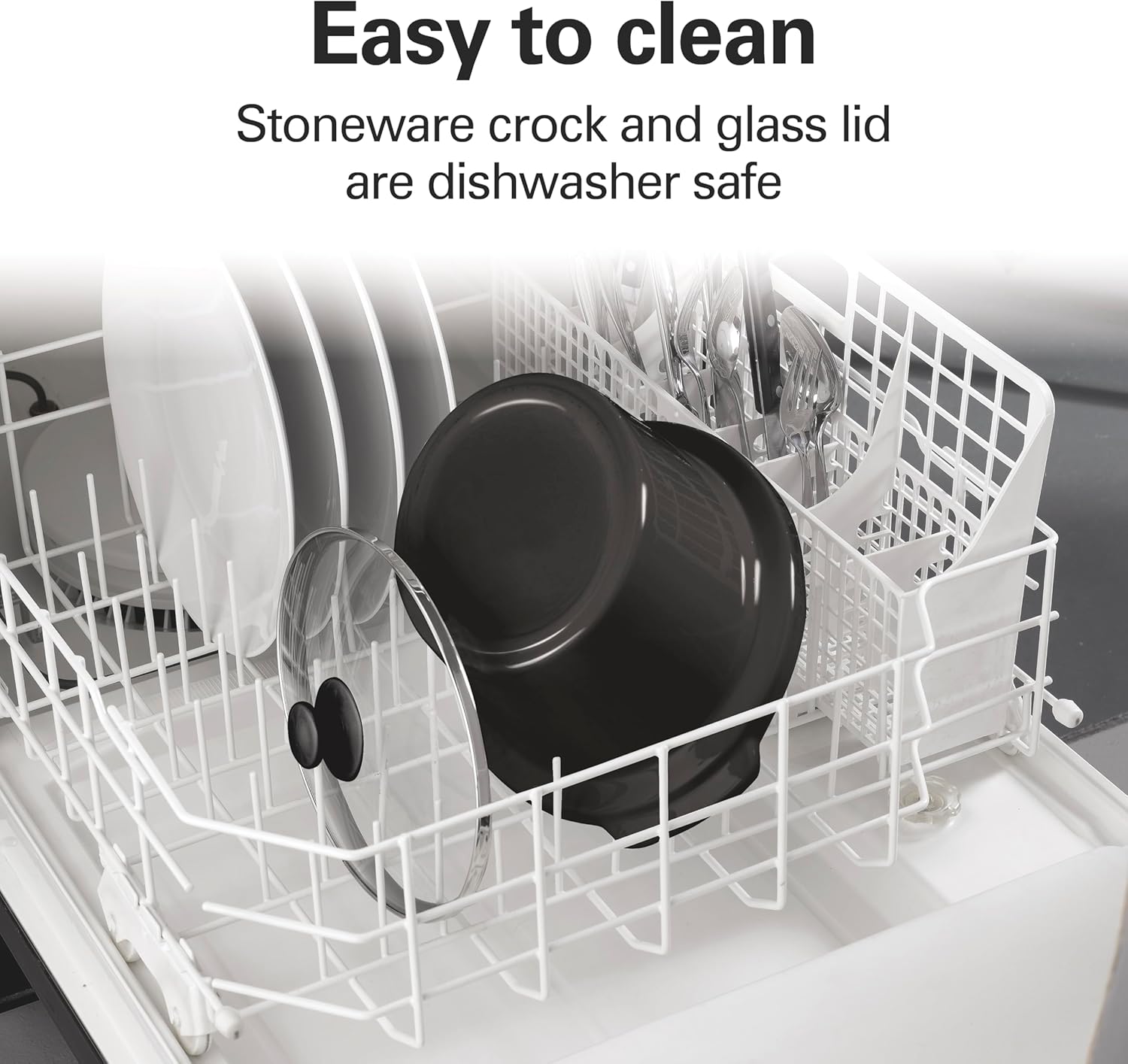 Hamilton Beach Programmable Slow Cooker with Flexible Easy Programming, 5 Cooking Times, Dishwasher-Safe Crock, Lid, 4 Quart, Silver