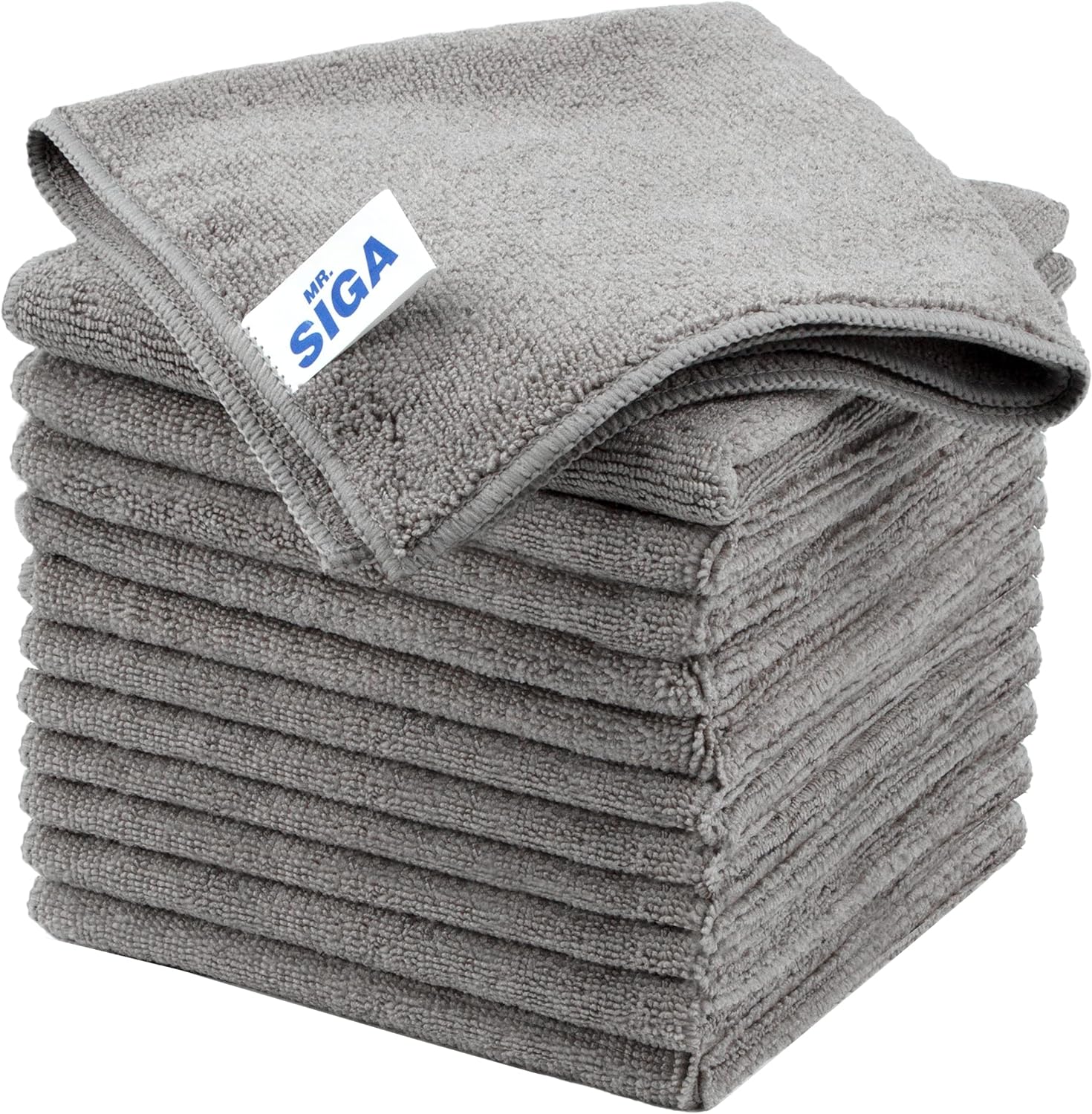 MR.SIGA Microfiber Cleaning Cloth,Pack of 12,Size:12.6
