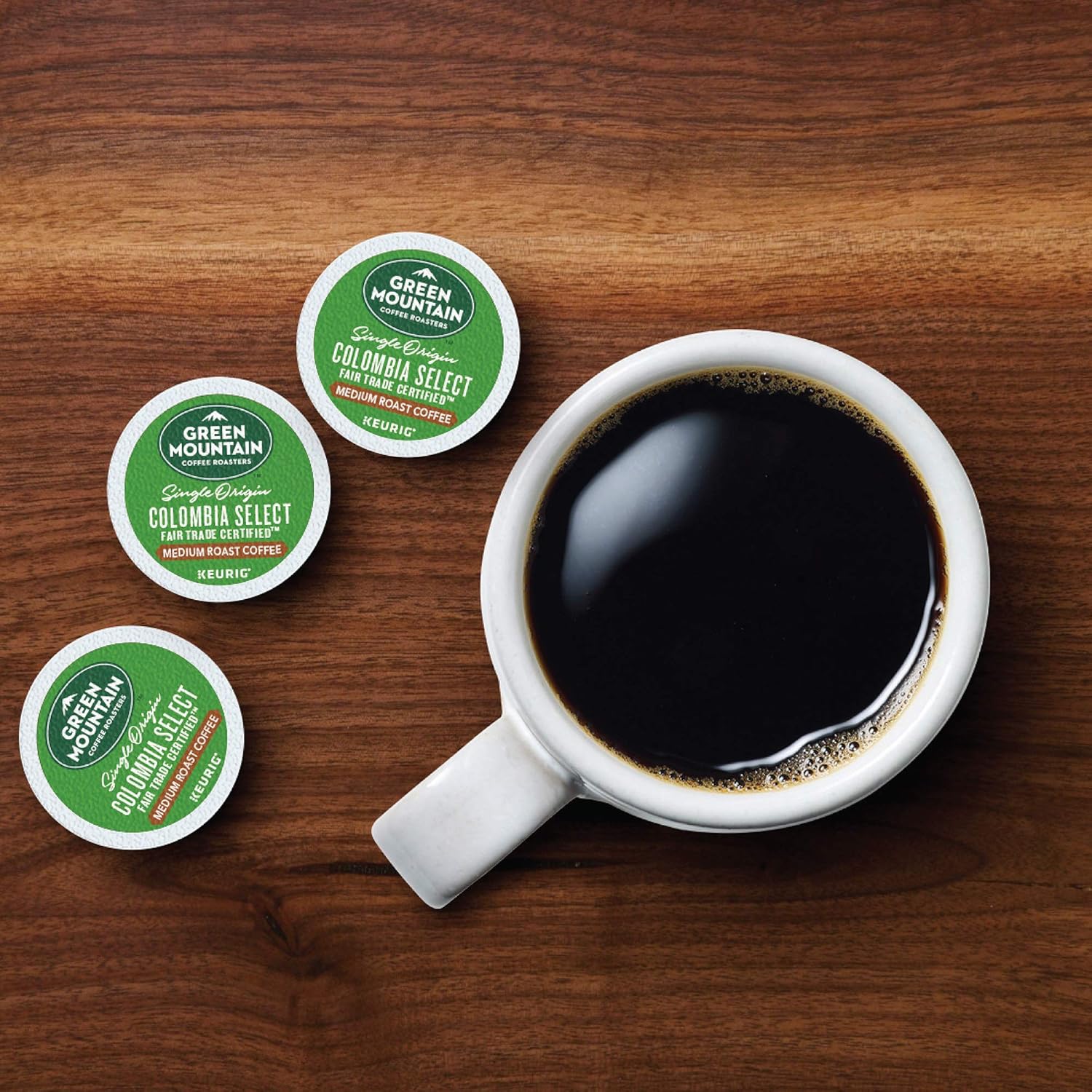 Green Mountain Coffee Roasters Half Caff Keurig Single-Serve K-Cup pods, Medium Roast Coffee, 72 Count (6 Packs of 12)