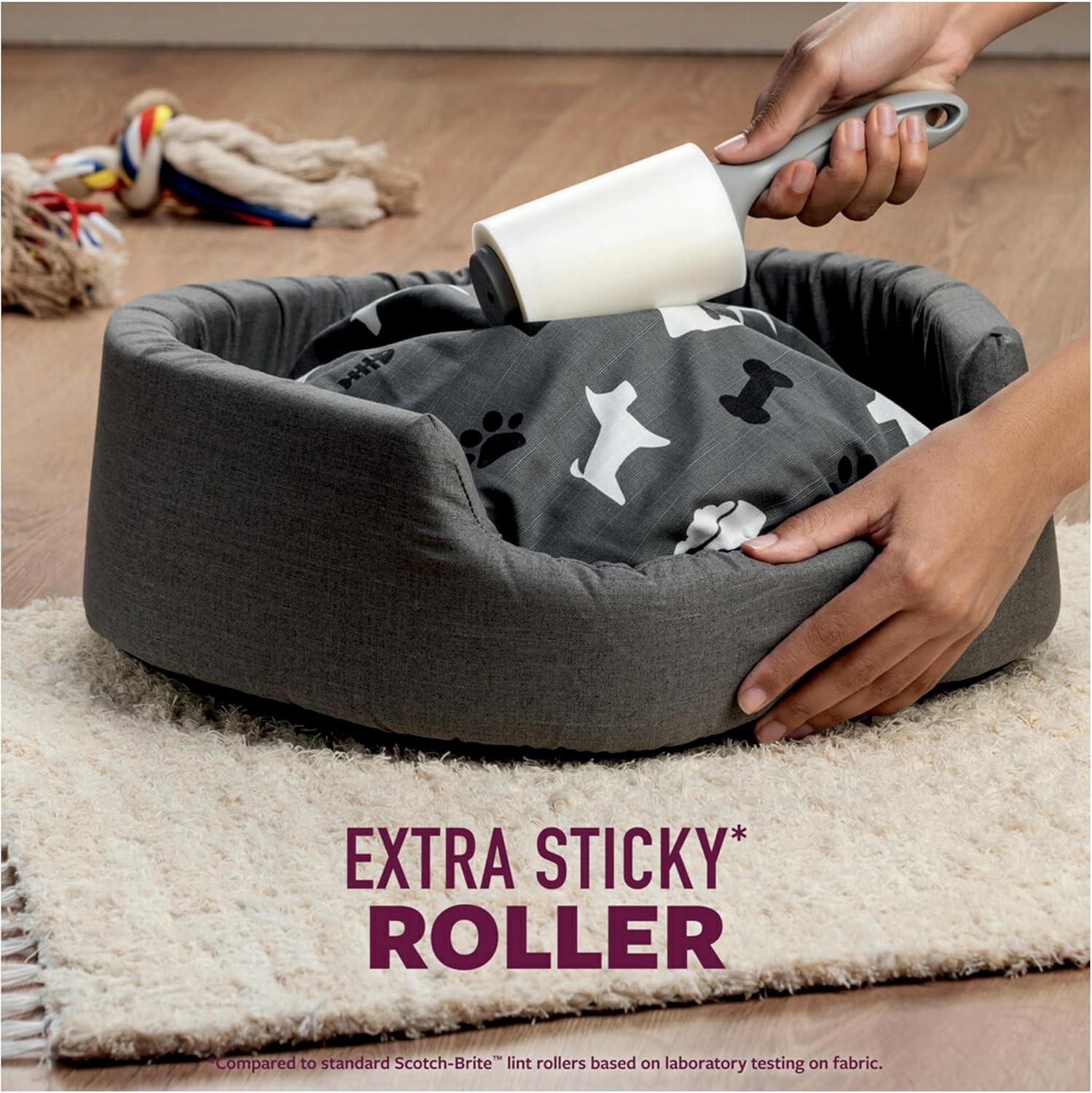 Scotch-Brite Pet Extra Sticky Hair Lint Roller, 95 Sheets(Packaging May Vary)