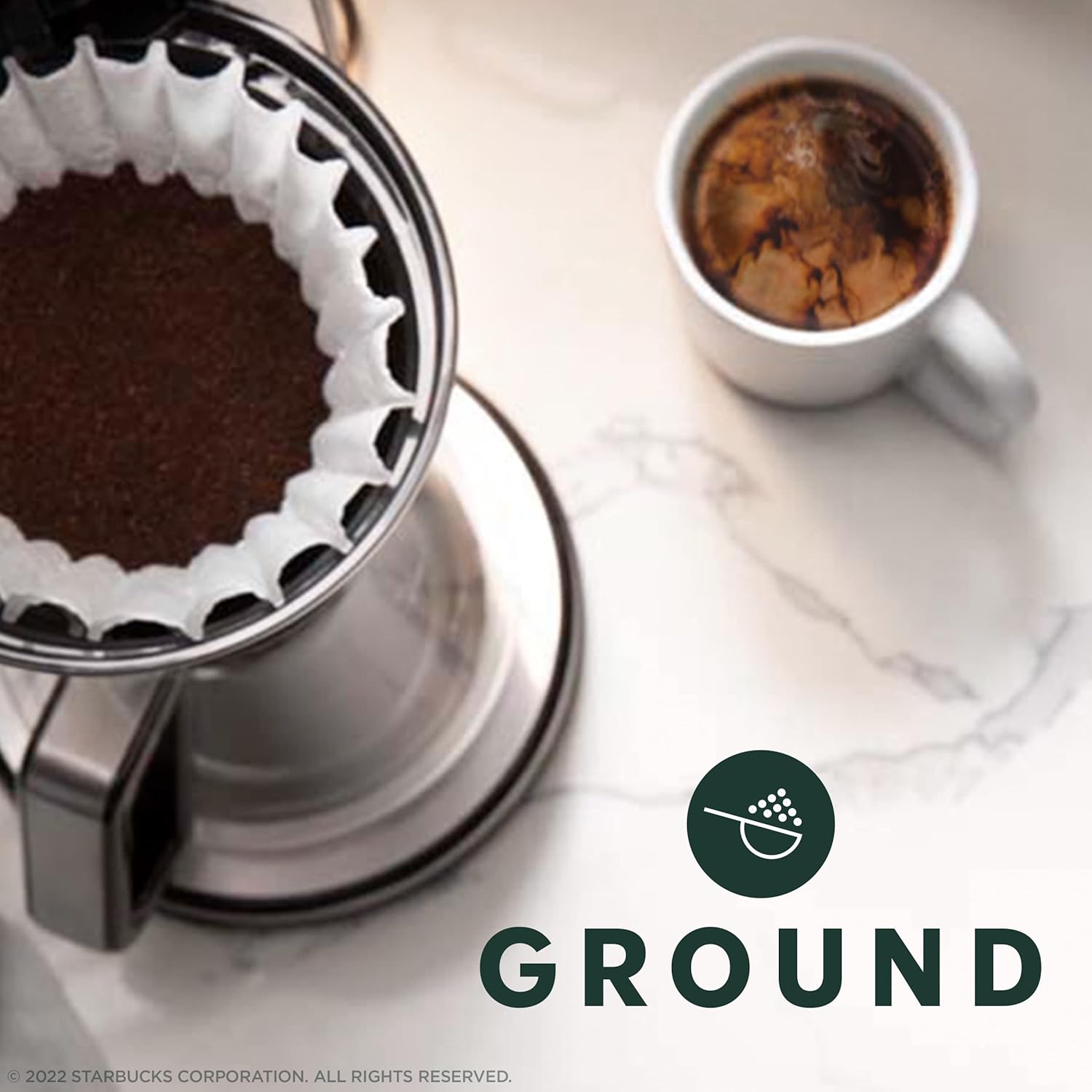 Starbucks Ground Coffee, Medium Roast Coffee, Pike Place Roast, 100% Arabica, 1 Bag (28 Oz)
