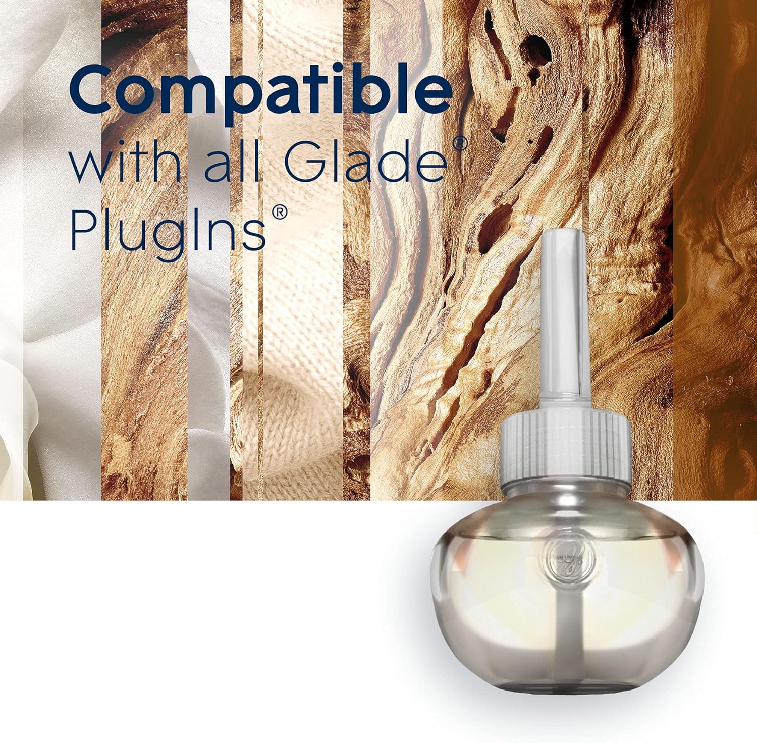 Glade PlugIns Refills Air Freshener, Scented and Essential Oils for Home and Bathroom, Apple Cinnamon, 3.35 Fl Oz, 5 Count