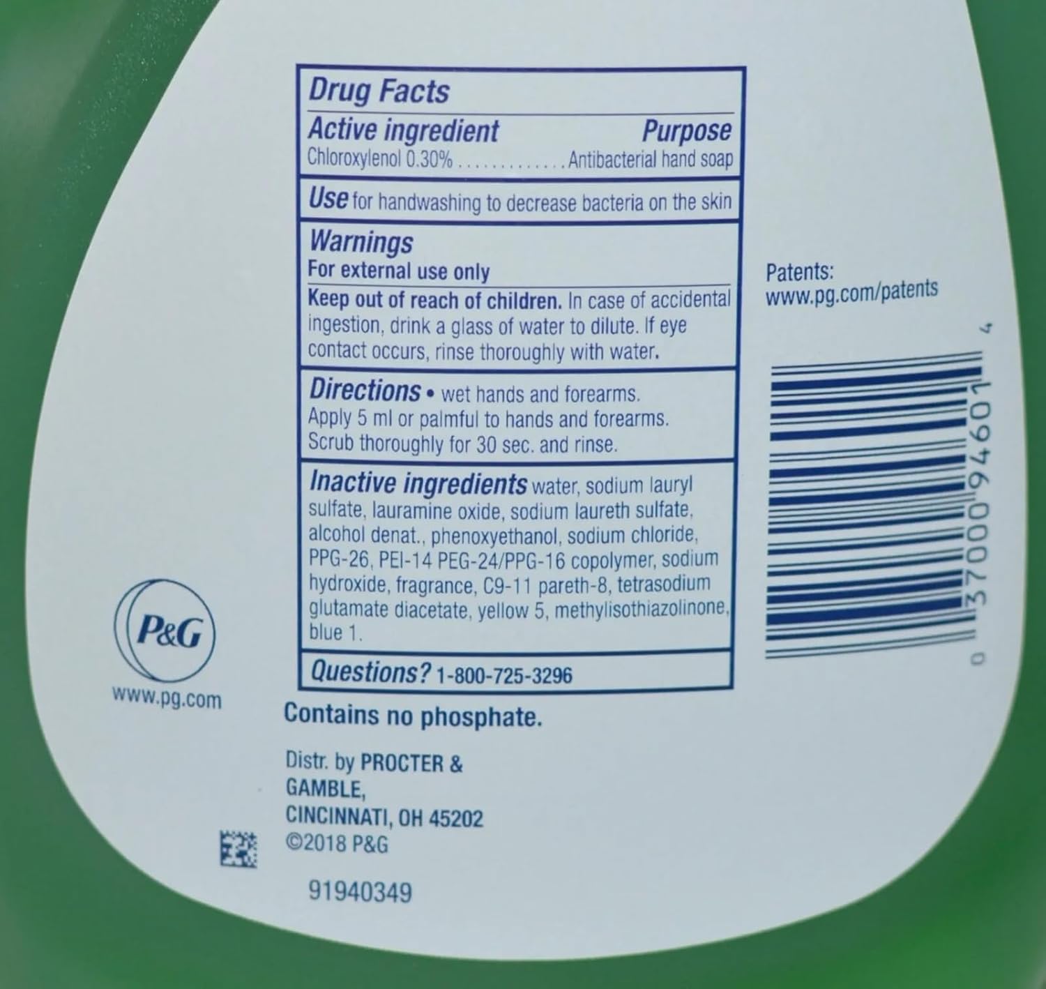 Dawn Dish Soap Squeeze Bottle, EZ-Squeeze Platinum Dish Soap Liquid+Non-Scratch Sponges for Dishes,Refreshing Rain,Includes 3x18oz Bottles+2 Sponges