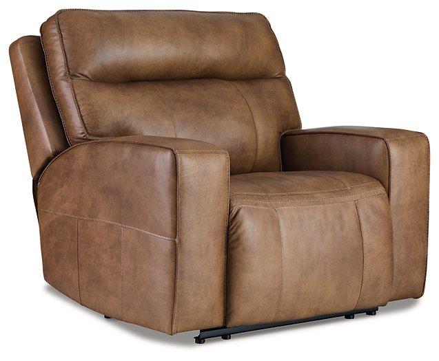 Game Plan Caramel Oversized Power Recliner