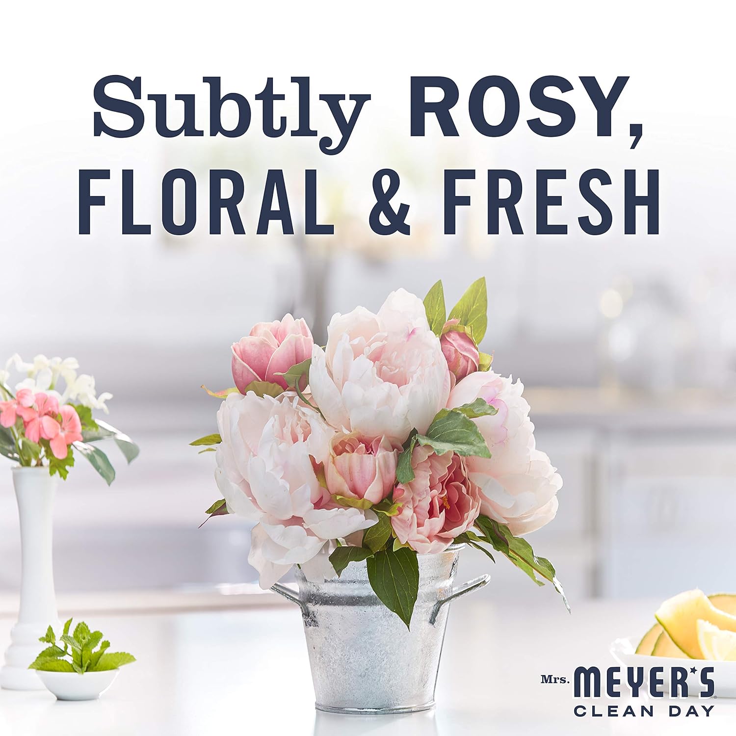 MRS. MEYER'S CLEAN DAY Hand Soap, Made with Essential Oils, Biodegradable Formula, Honeysuckle, 12.5 fl. oz - Pack of 3