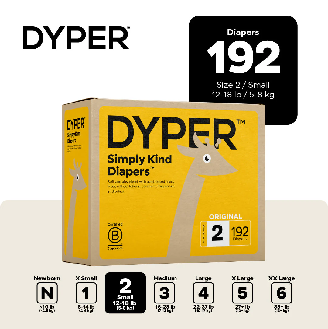 DYPER Diapers Monthly Box