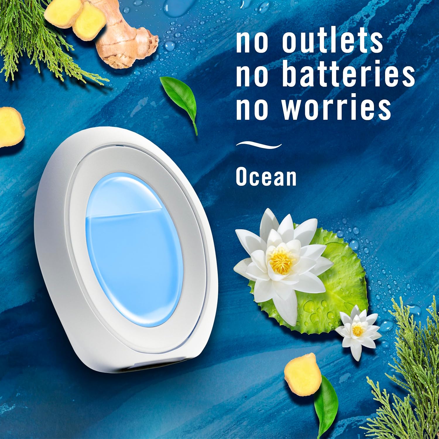 Febreze Small Spaces Air Freshener Linen & Sky, .25 fl. oz., Pack of 4