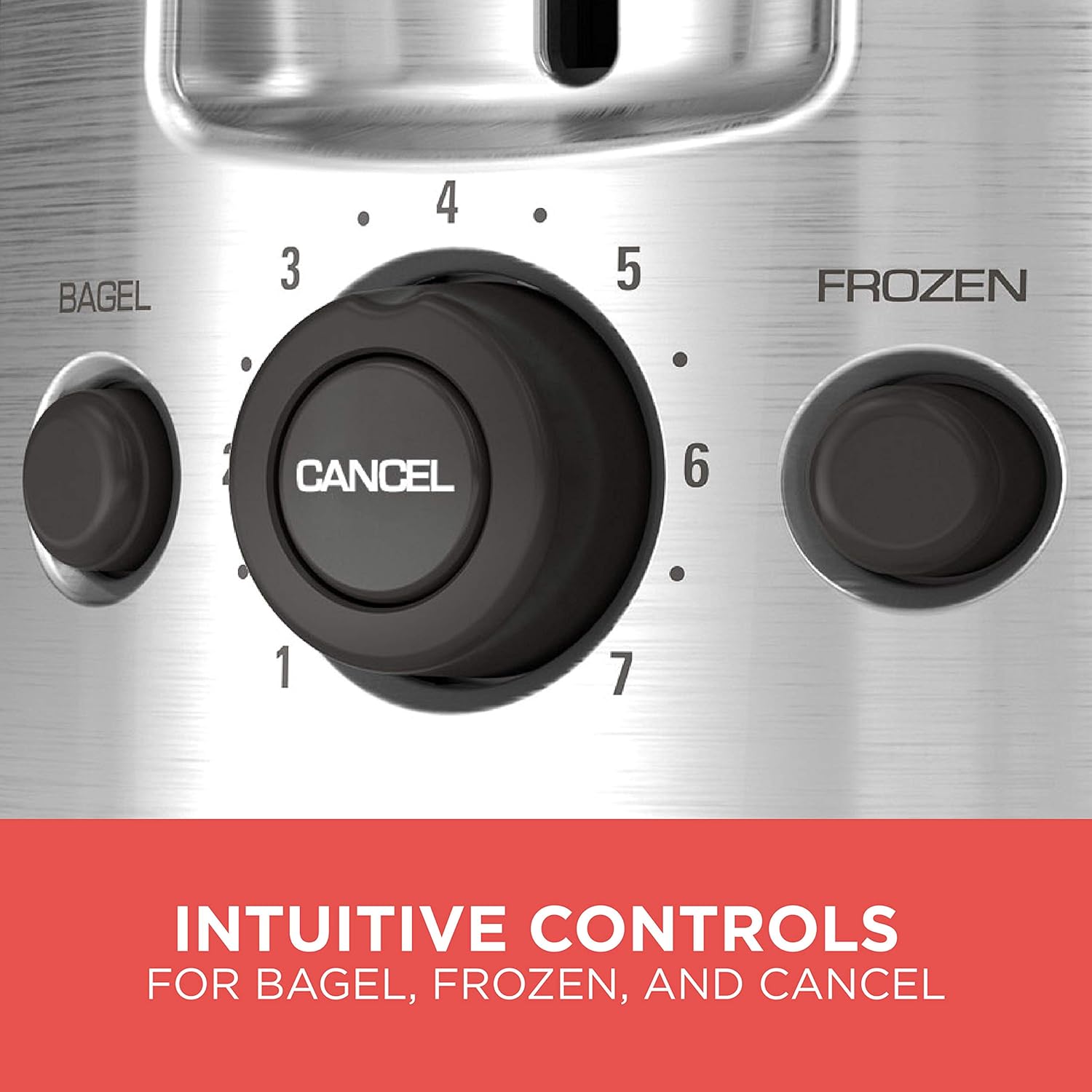 BLACK+DECKER 4-Slice Toaster, Extra Wide Slots, 7 Shade Settings, 1400 Watts, Frozen and Bagel Buttons, Toast Shade Selector, Extra Lift