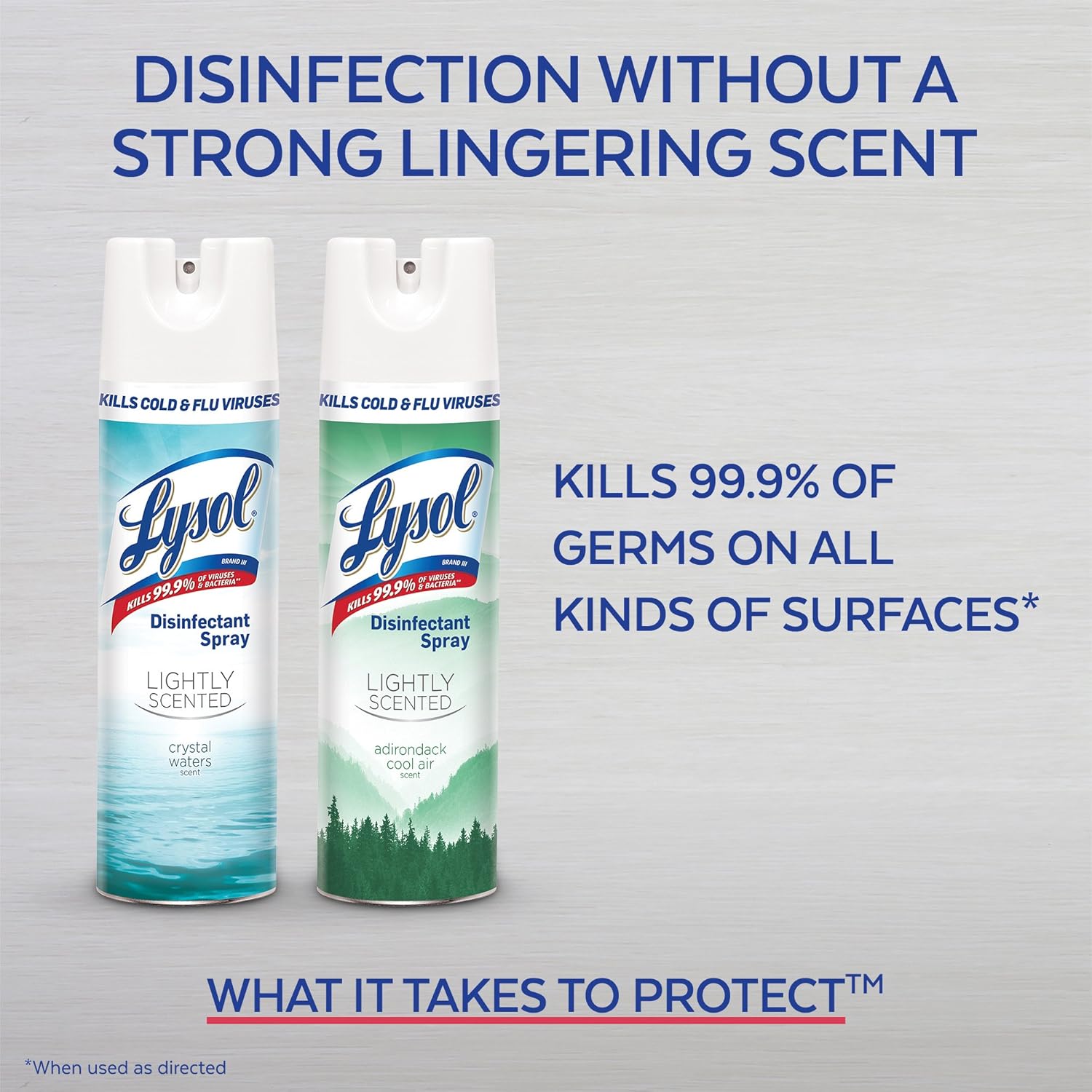 Lysol Disinfectant Spray, Sanitizing and Antibacterial Spray, For Disinfecting and Deodorizing, Lemon Breeze, 19 Fl Oz (Pack of 2), Packaging May Vary