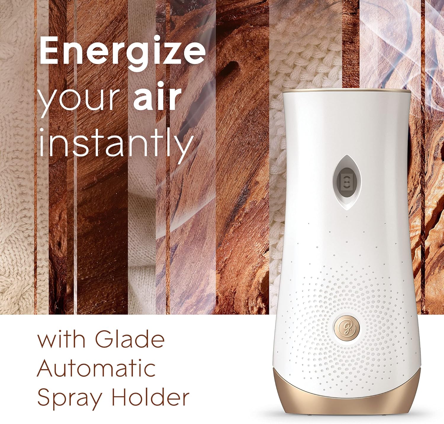 Glade Automatic Spray Refill and Holder Kit, Air Freshener for Home and Bathroom, Clean Linen, 6.2 Oz, 2 Count