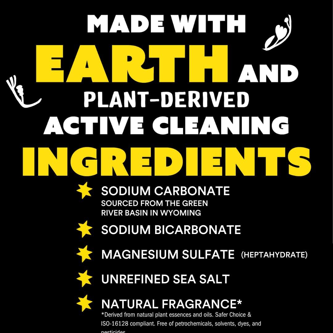 Molly's Suds Original Laundry Detergent Powder | Natural Laundry Detergent Powder for Sensitive Skin | Earth-Derived Ingredients, Stain Fighting | 120 Loads (Unscented)