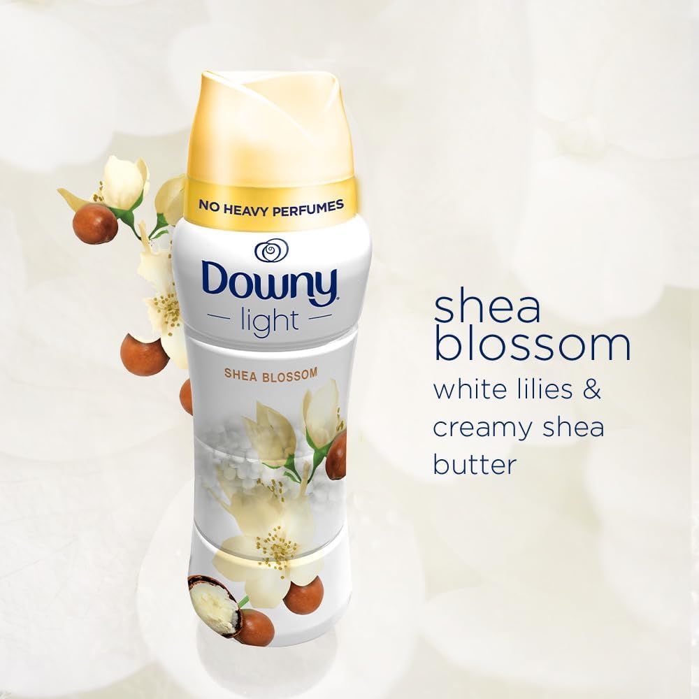 Downy Light In Wash Scent Booster Beads, Ocean Mist Scent, 24 oz, Downy Scent Booster Beads, Laundry Beads, No Heavy Perfumes