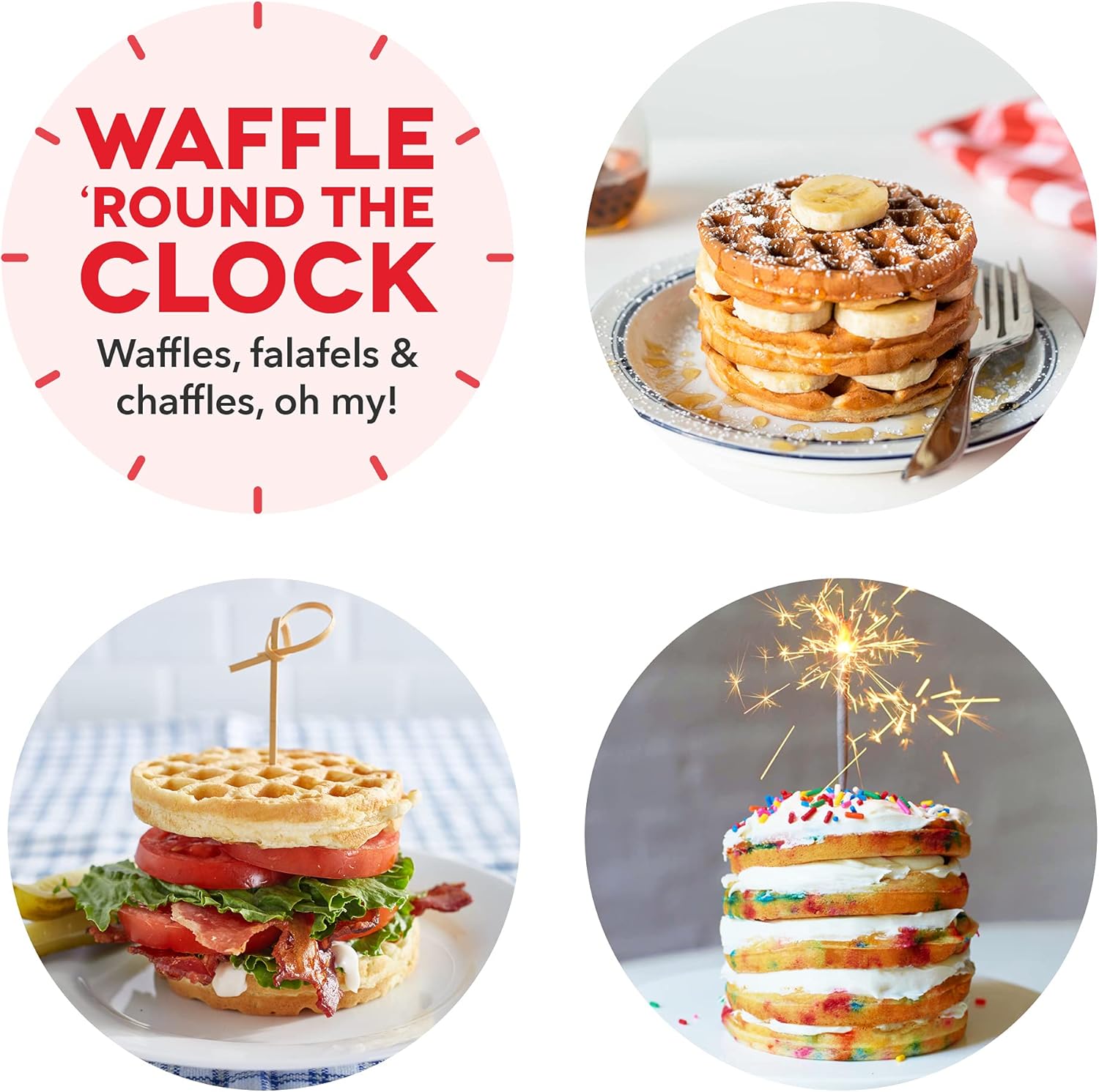 DASH Mini Waffle Maker - 4” Waffle Mold, Nonstick Waffle Iron with Quick Heat-Up, PTFE Nonstick Surface - Perfect Mini Waffle Maker for Kids and Families, Just Add Batter (Aqua)