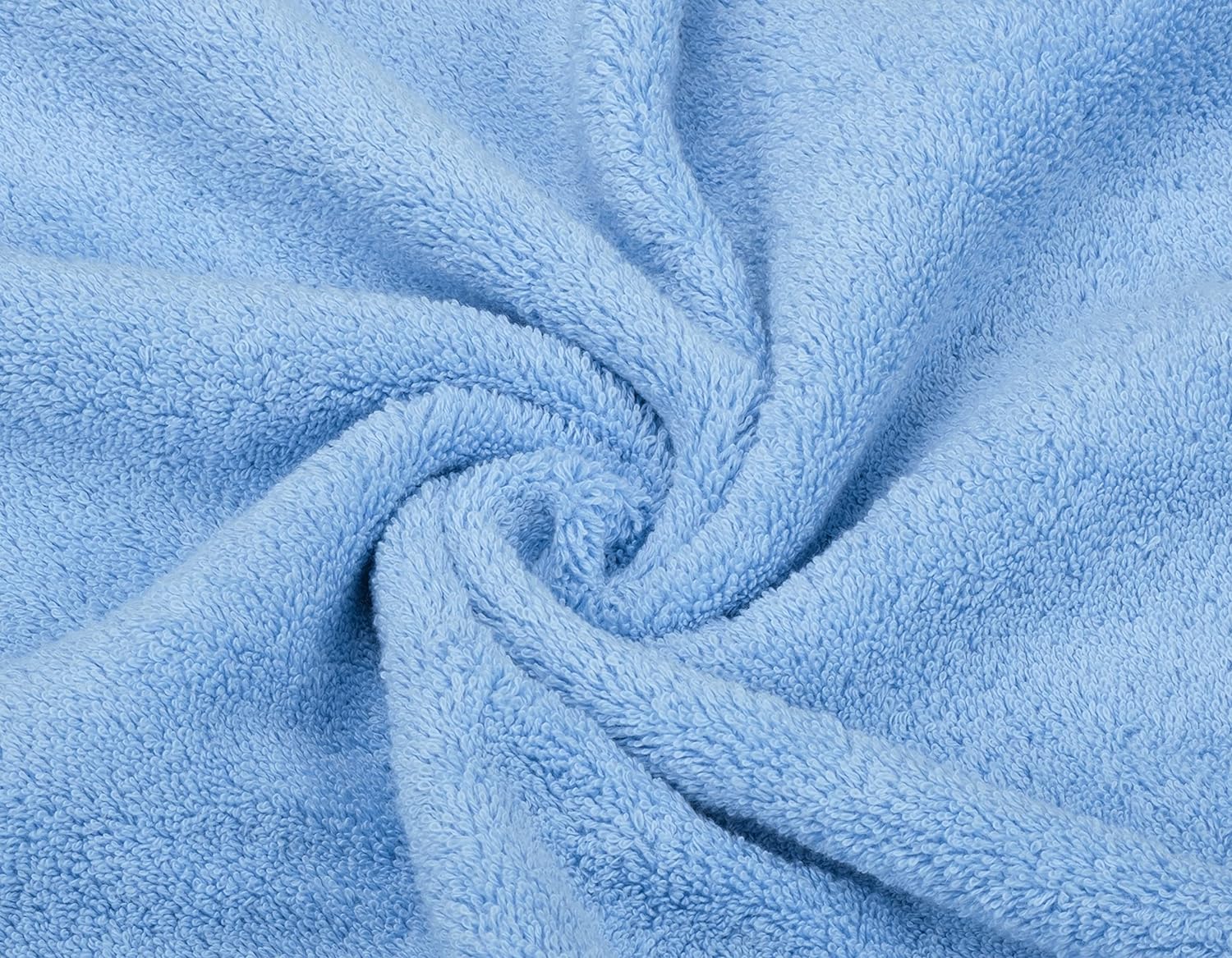 American Soft Linen Luxury 6 Piece Towel Set, 2 Bath Towels 2 Hand Towels 2 Washcloths, 100% Cotton Turkish Towels for Bathroom, Light Grey Towel Sets