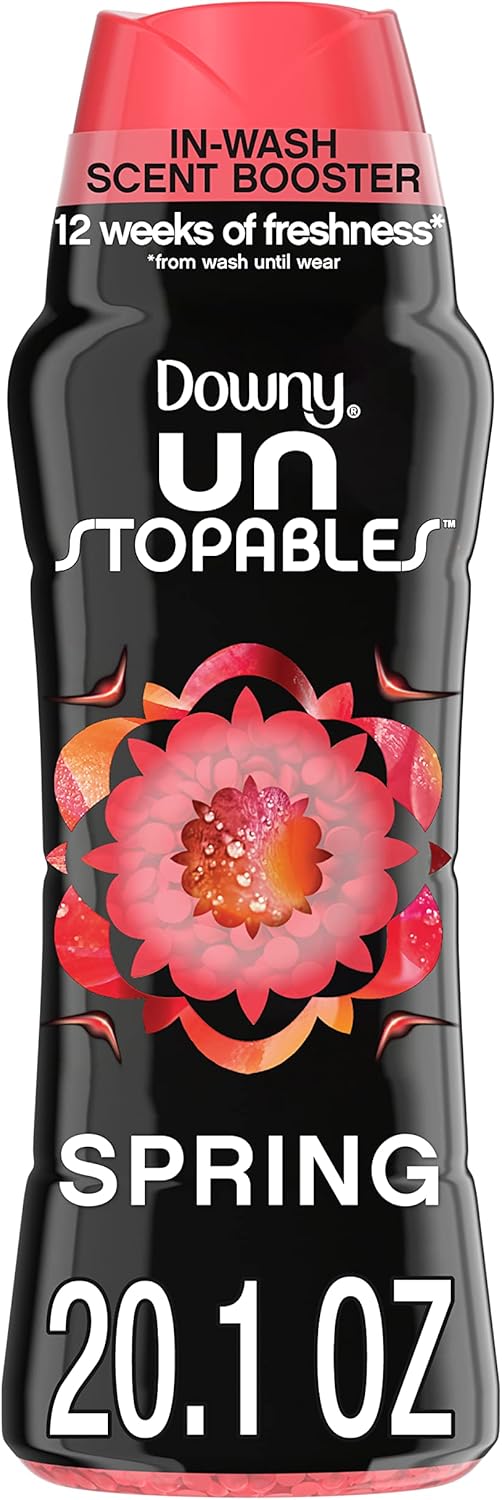 Downy Unstopables In Wash Scent Booster Beads, Fresh Scent, 24 oz, Downy Scent Booster Beads, Unstoppable Laundry Beads, Odor Protection