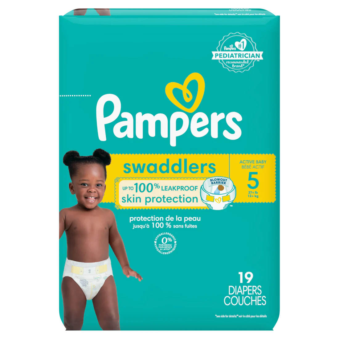 Pampers Swaddlers Active Baby Diaper Size 5- 19  Count