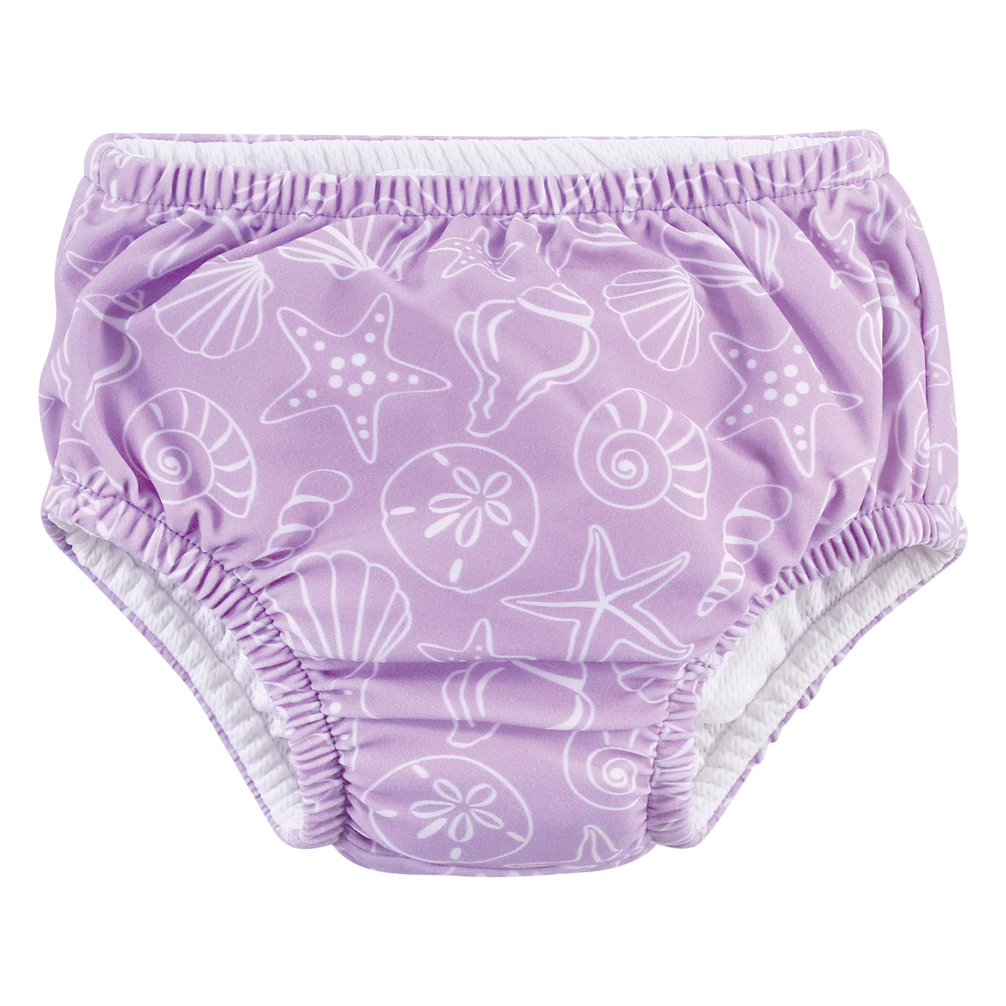 Hudson Baby Infant and Toddler Girl Swim Diapers, Sea Shells