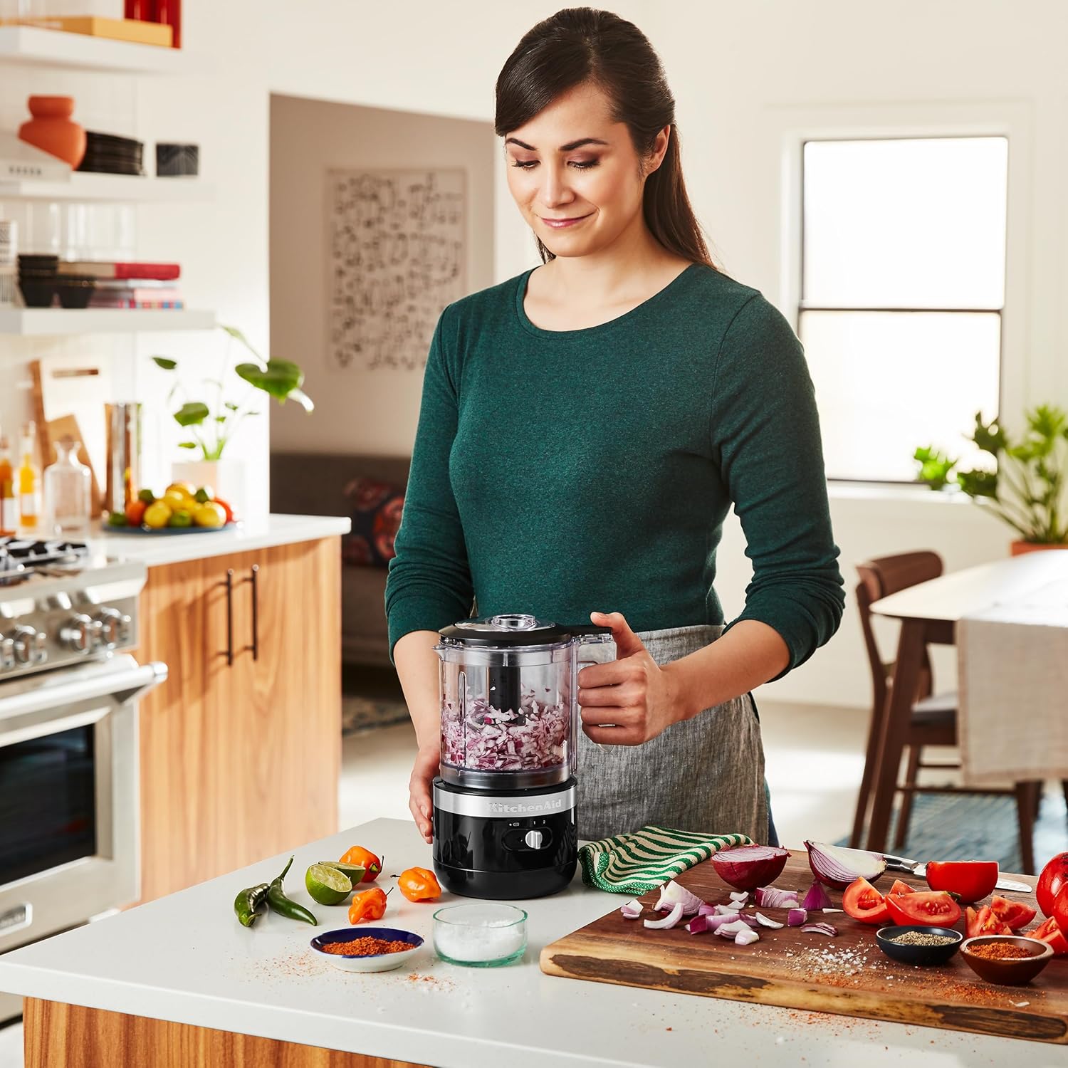 KitchenAid 5 Cup Food Chopper - KFC0516, Empire Red