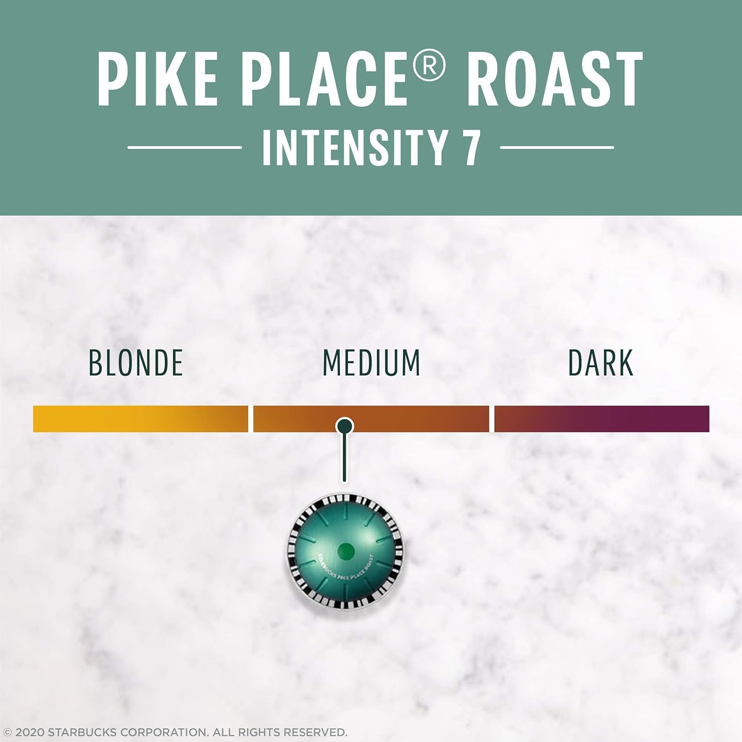 Starbucks by Nespresso Vertuo, Pike Place, Medium Roast Coffee 32-count Coffee Pods, Brews 7.8 oz.