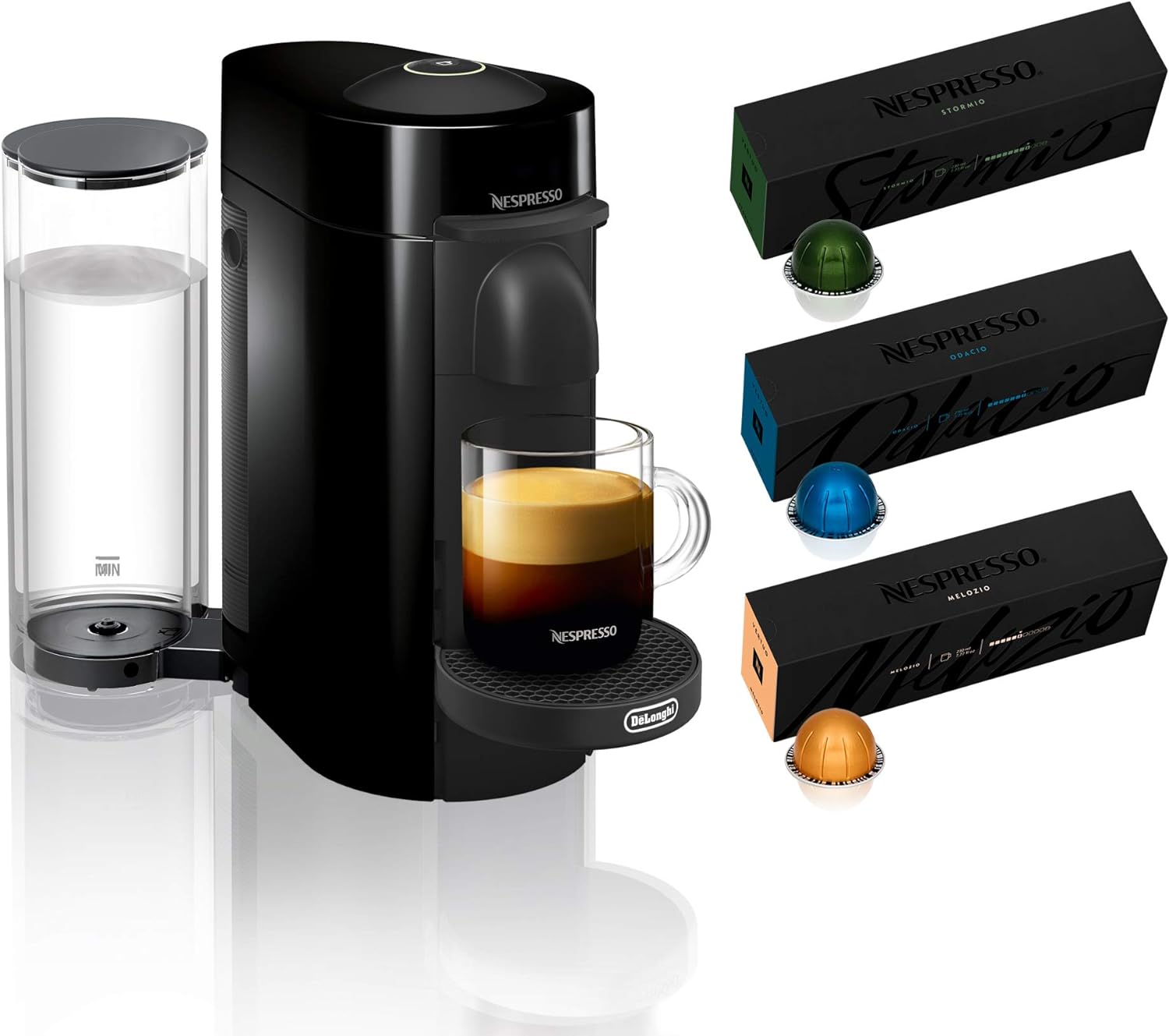 Nespresso Vertuo Plus Coffee and Espresso Maker by De'Longhi, Grey