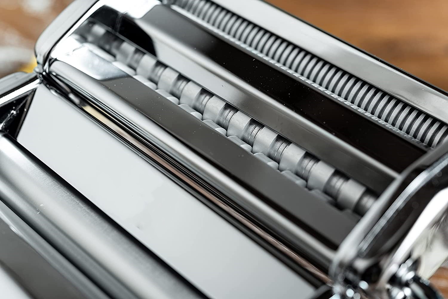 Atlas 150 Pasta Machine, Made in Italy, Includes Cutter, Hand Crank, and Instructions, 150 mm, Stainless Steel