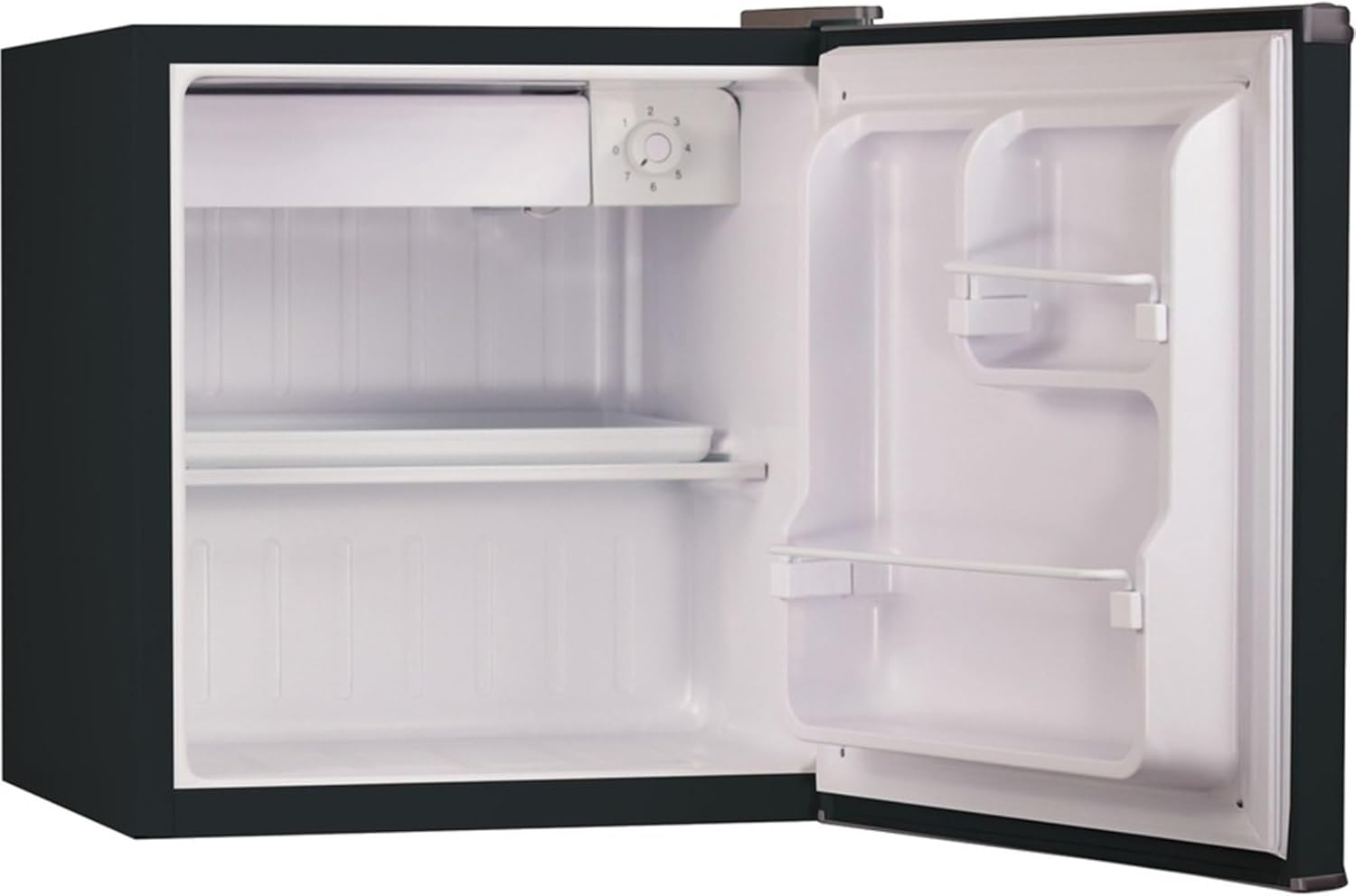 BLACK+DECKER BCRK17B Compact Refrigerator Energy Star Single Door Mini Fridge with Freezer, 1.7 Cubic Feet, Black