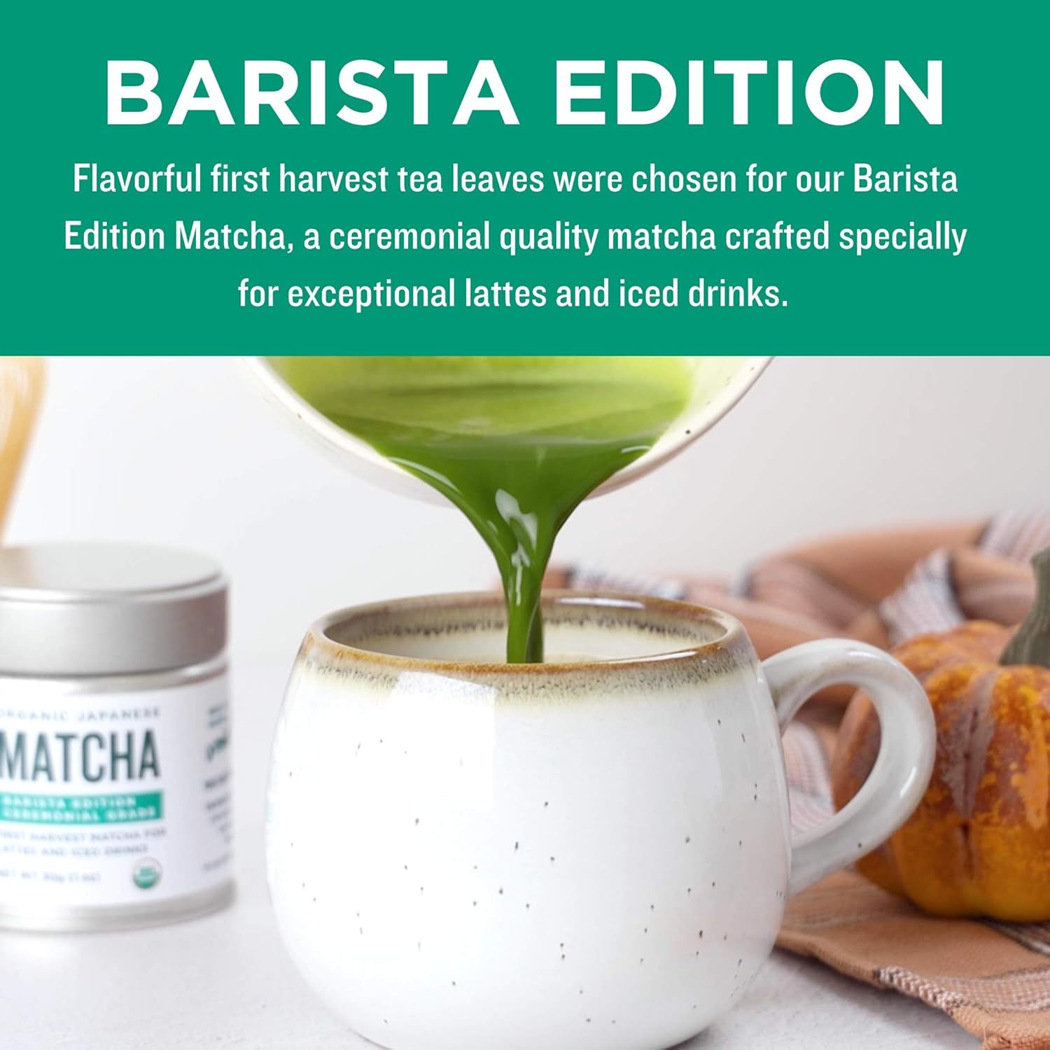 Jade Leaf Matcha Organic Green Tea Powder - Culinary Grade Premium Second Harvest - Authentic Japanese Origin (1.06 Ounce Pouch)