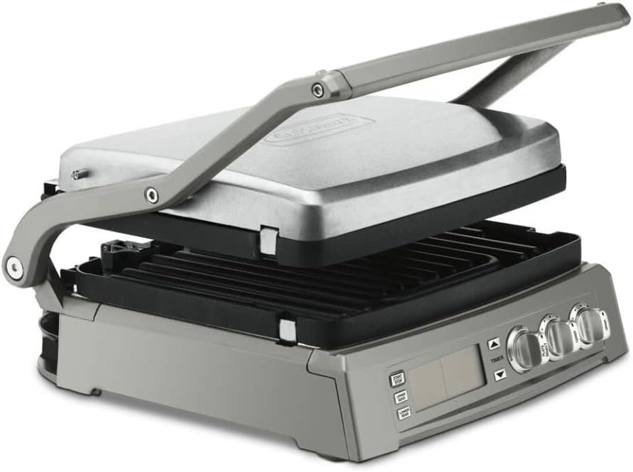 Cuisinart Panini Press, Stainless Steel Griddler, Sandwich Maker & More, 5-IN-1, GR-4NP1