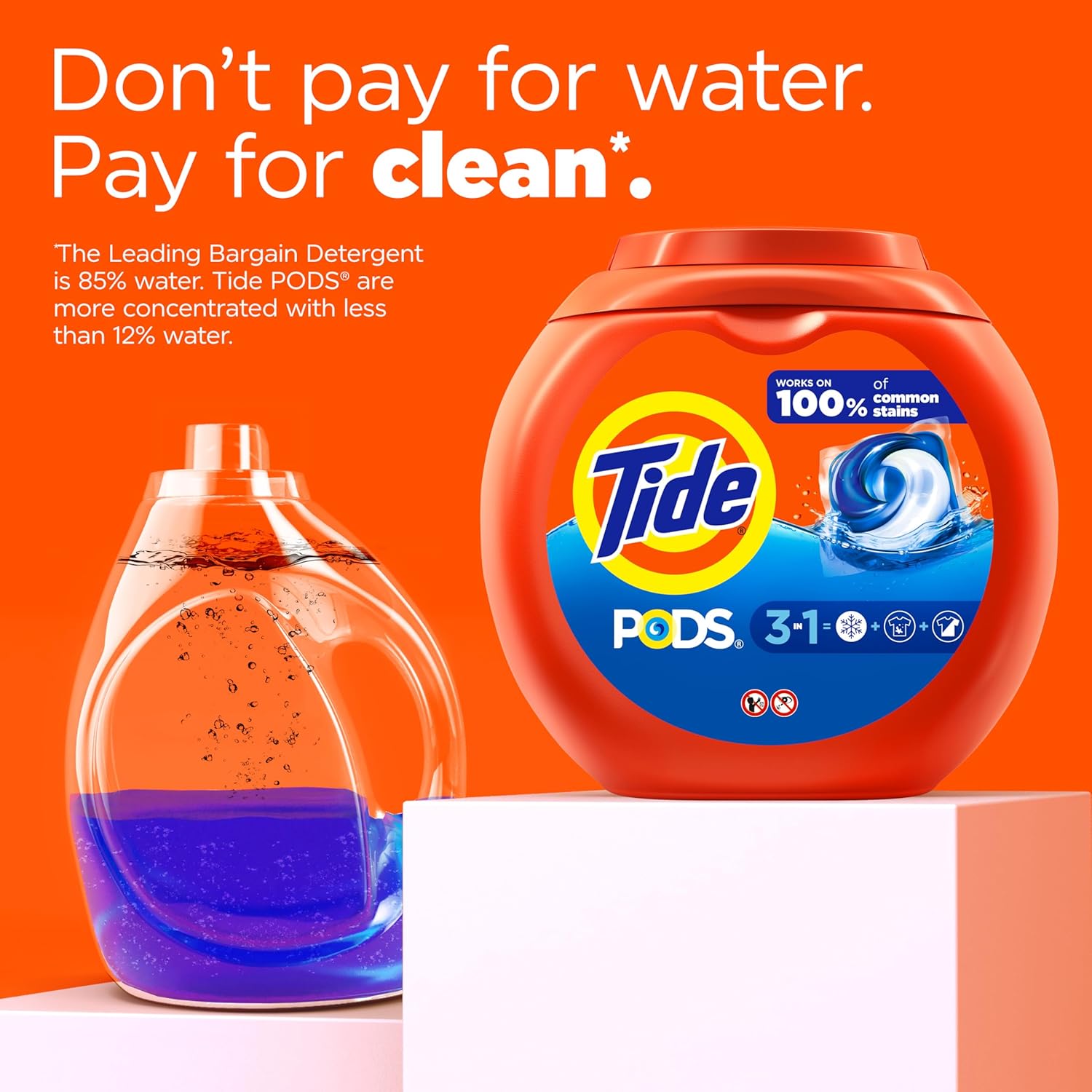 Tide PODS Laundry Detergent Pacs, Original Scent, 112 Count, Powerful 3-in-1 Clean in one Step, HE Compatible