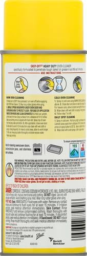 Easy Off Heavy Duty Oven Cleaner, Destroys Tough Burnt on Food and Grease, Lemon Scent, 14.5 oz Can