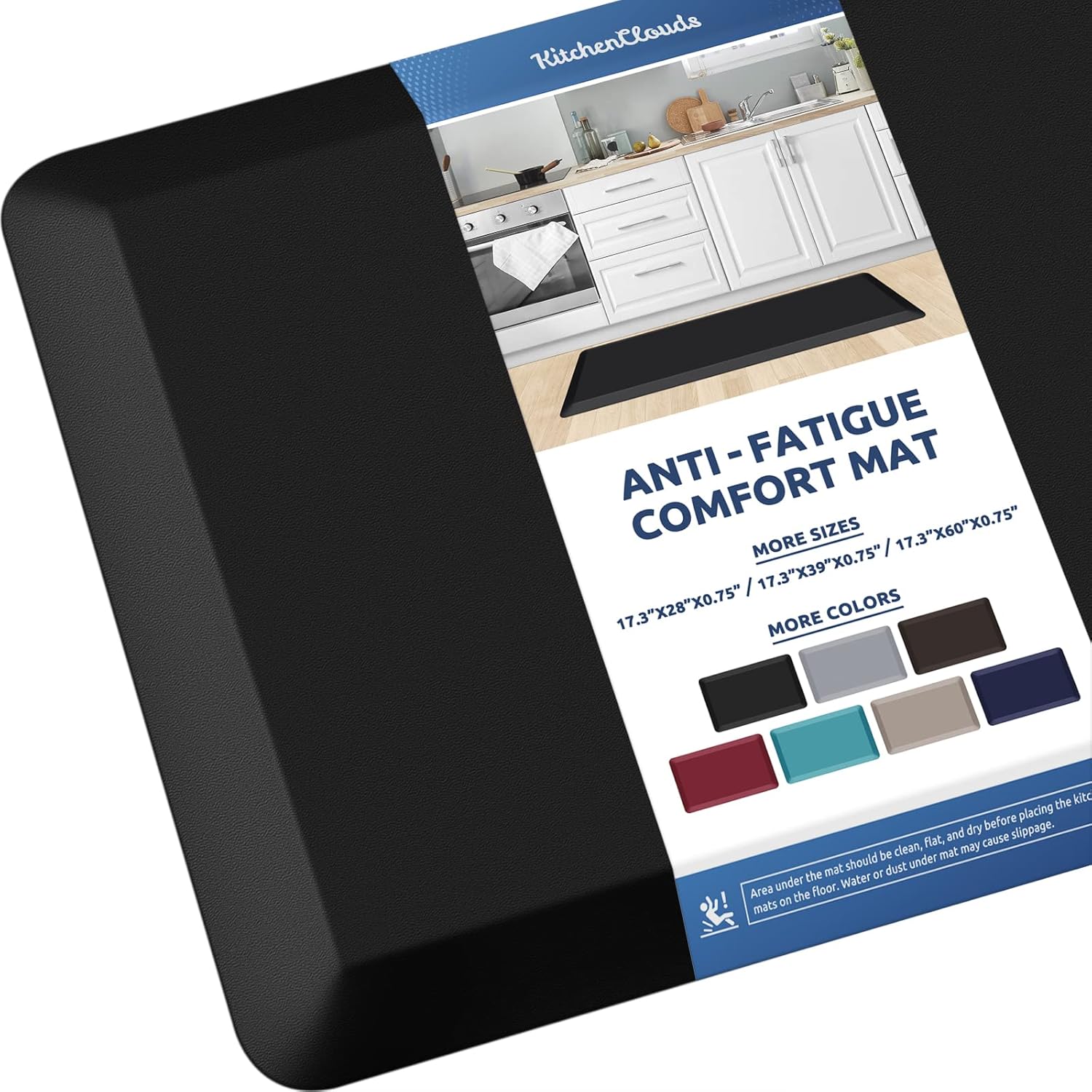 KitchenClouds Kitchen Mat Cushioned Anti Fatigue Rug 17.3