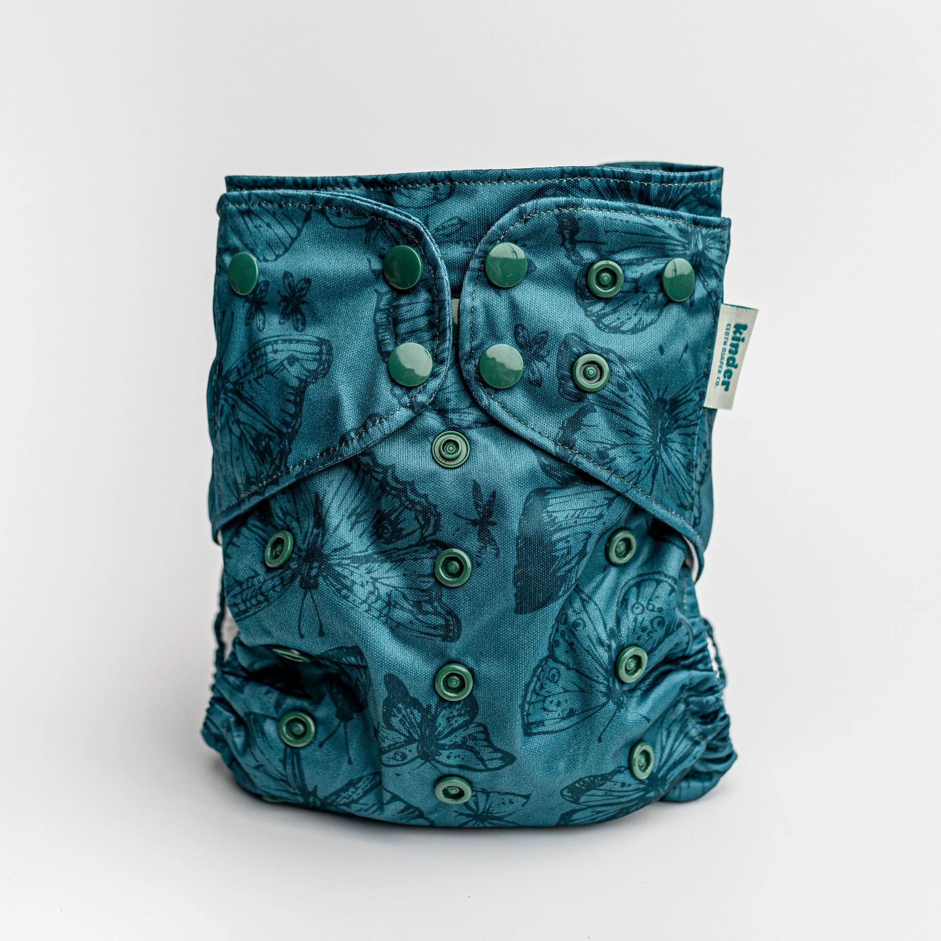Kinder Cloth Diaper Co. Botanicals Patterned Pocket Cloth Diaper with Athletic Wicking Jersey