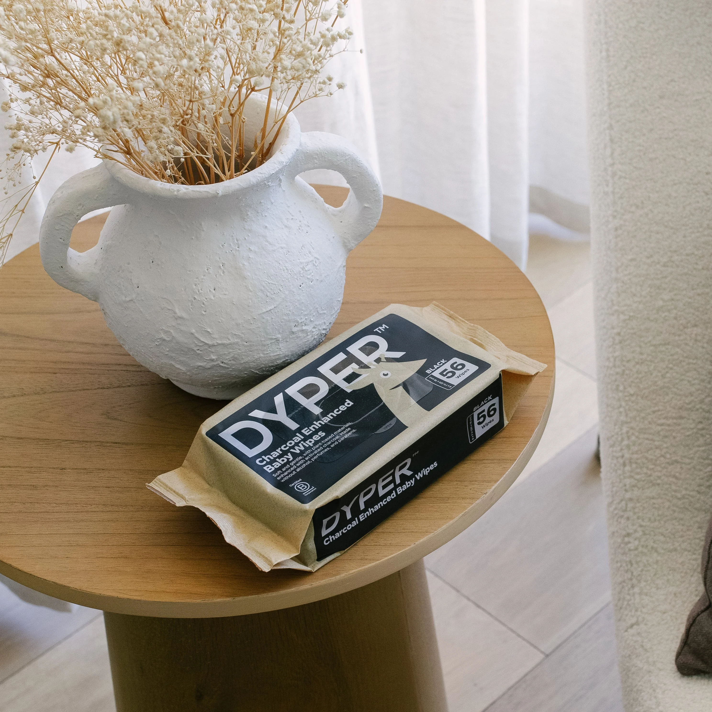 DYPER Charcoal Enhanced Baby Wipes